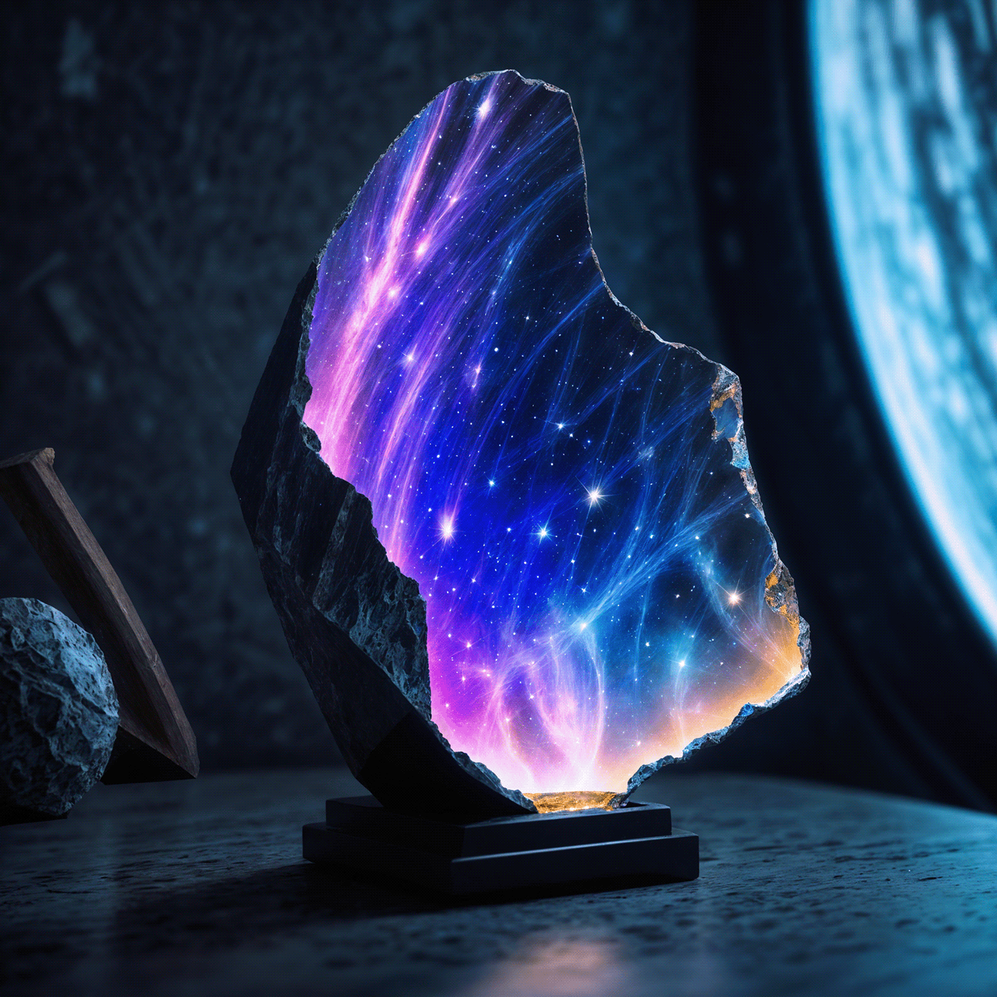 Digital art，mineral，Digital Painting，conceptual design，