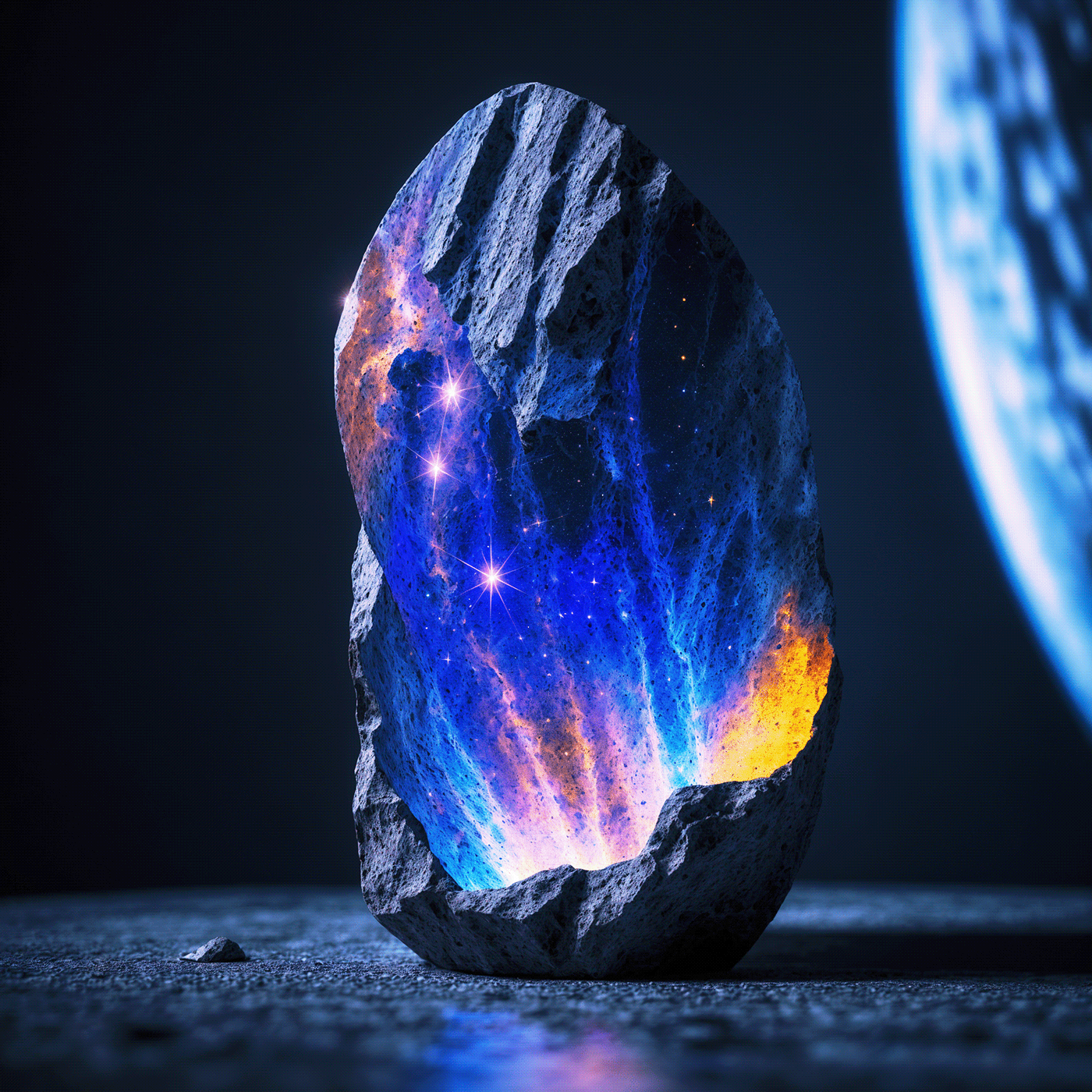 Digital art，mineral，Digital Painting，conceptual design，