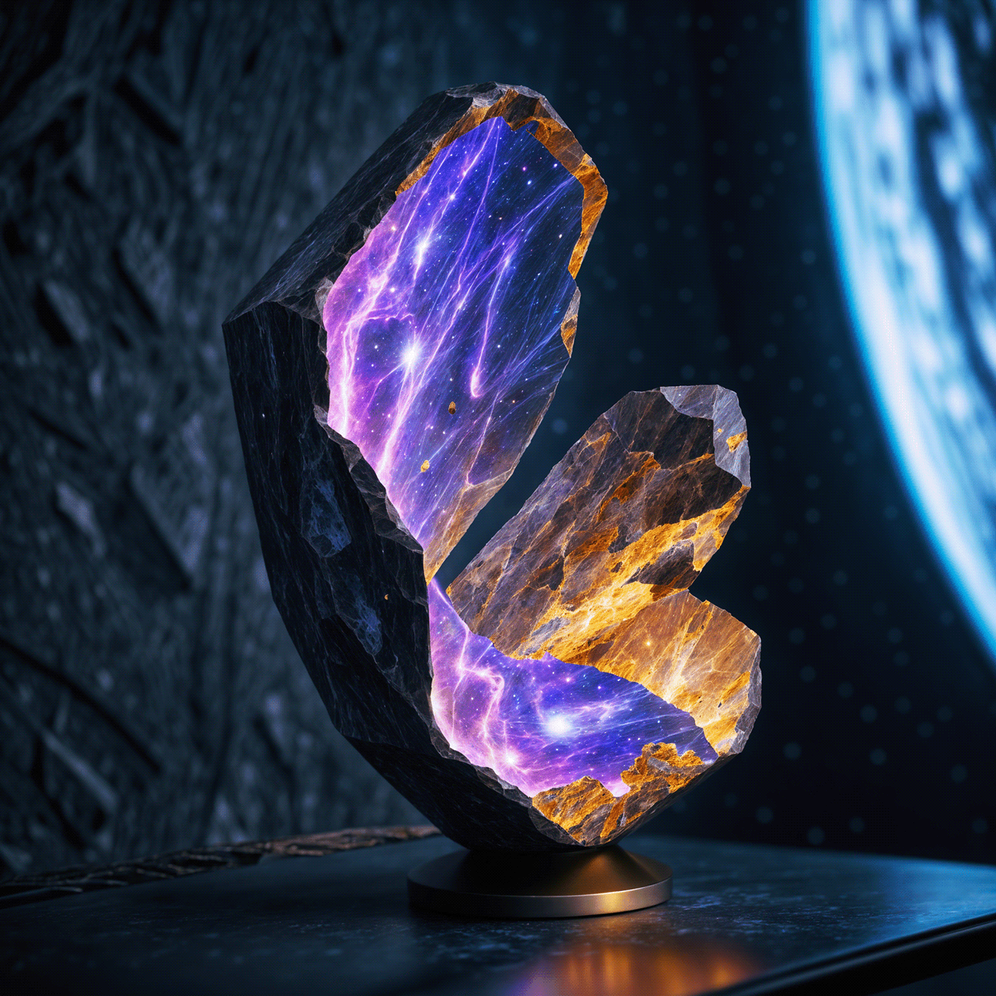 Digital art，mineral，Digital Painting，conceptual design，