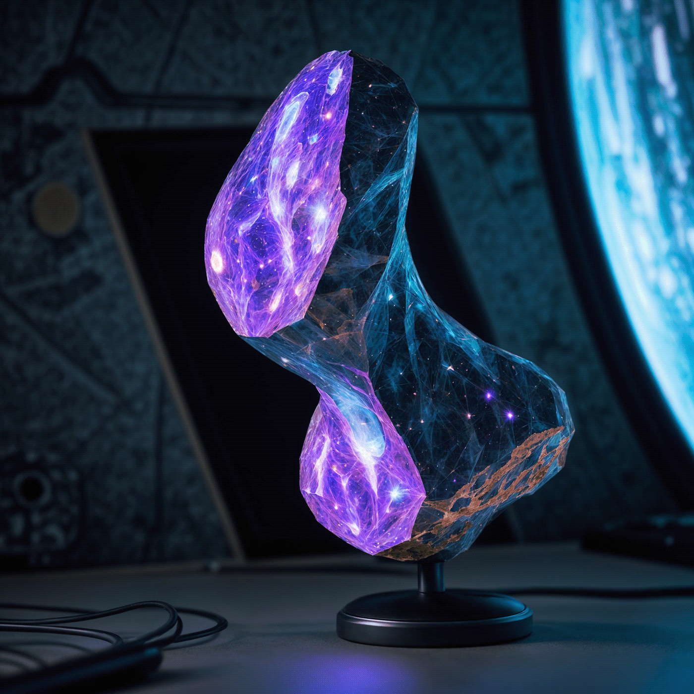 Digital art，mineral，Digital Painting，conceptual design，