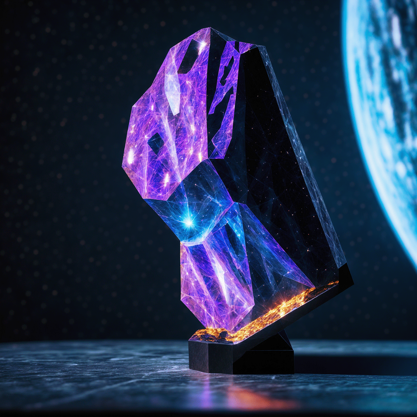 Digital art，mineral，Digital Painting，conceptual design，