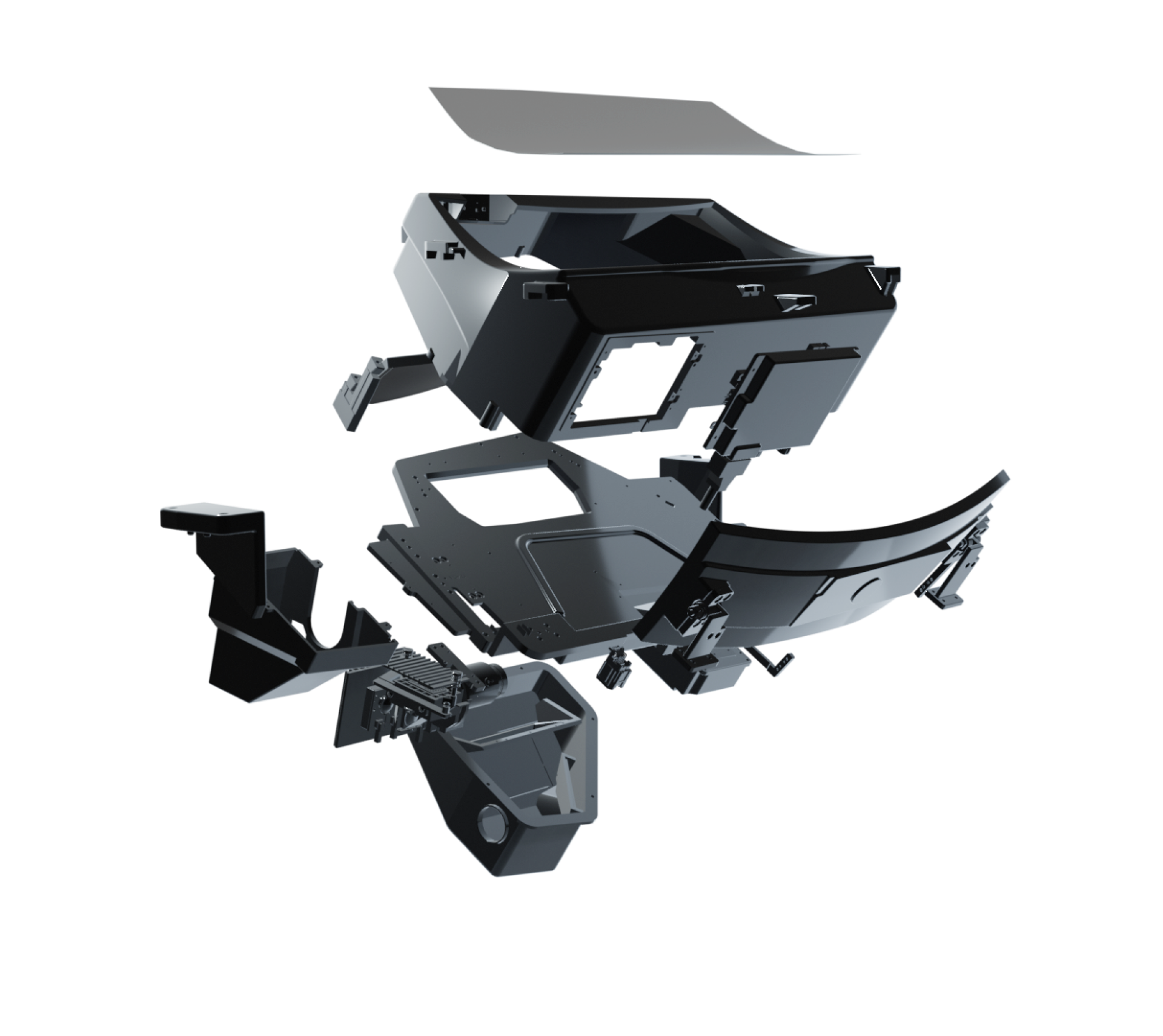 AR-HUD，product design，Explosion diagram，