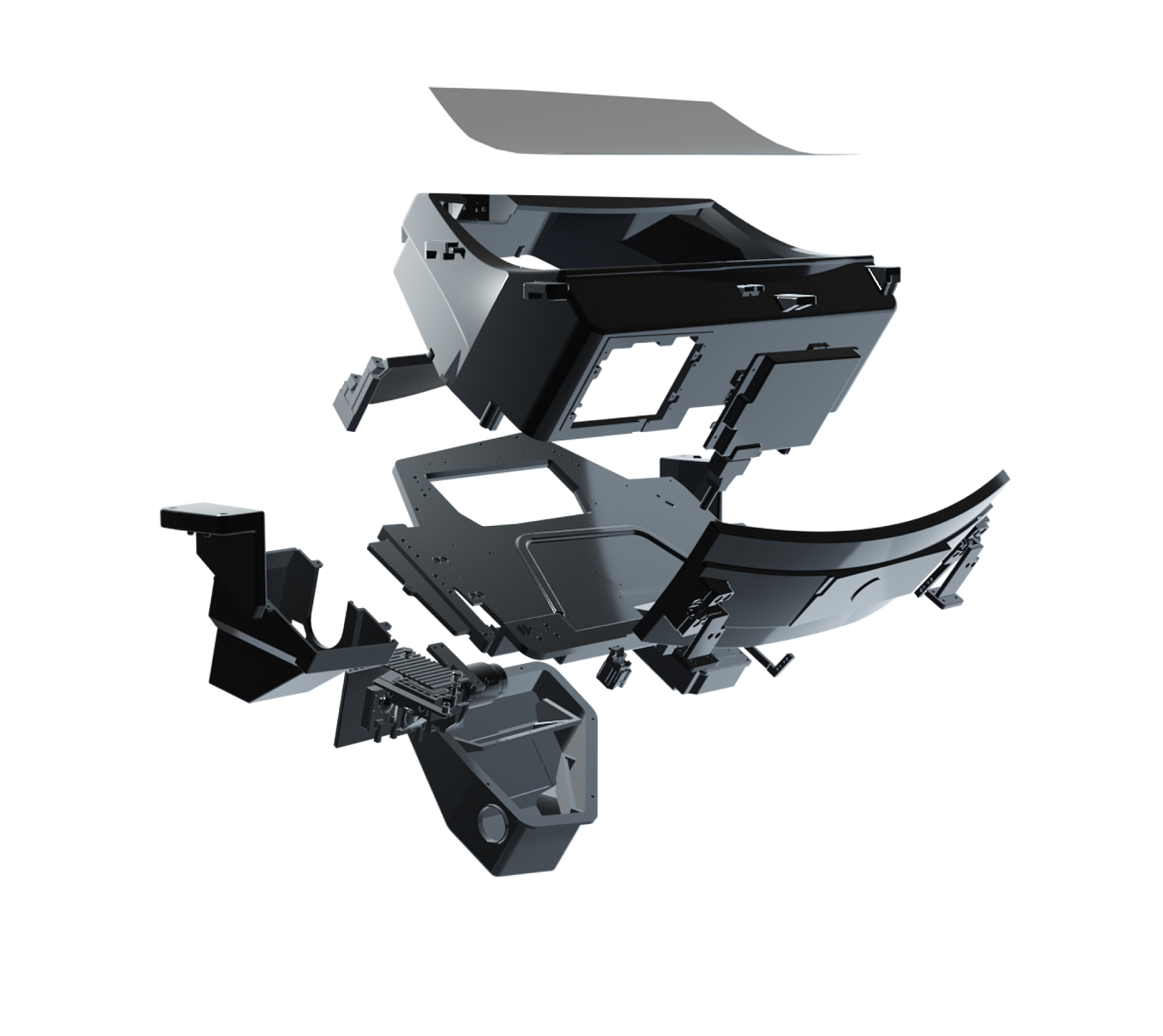 AR-HUD，product design，Explosion diagram，