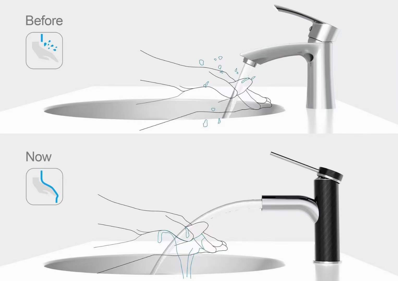 Basin mixer ，novel，originality，excellent，atmosphere，