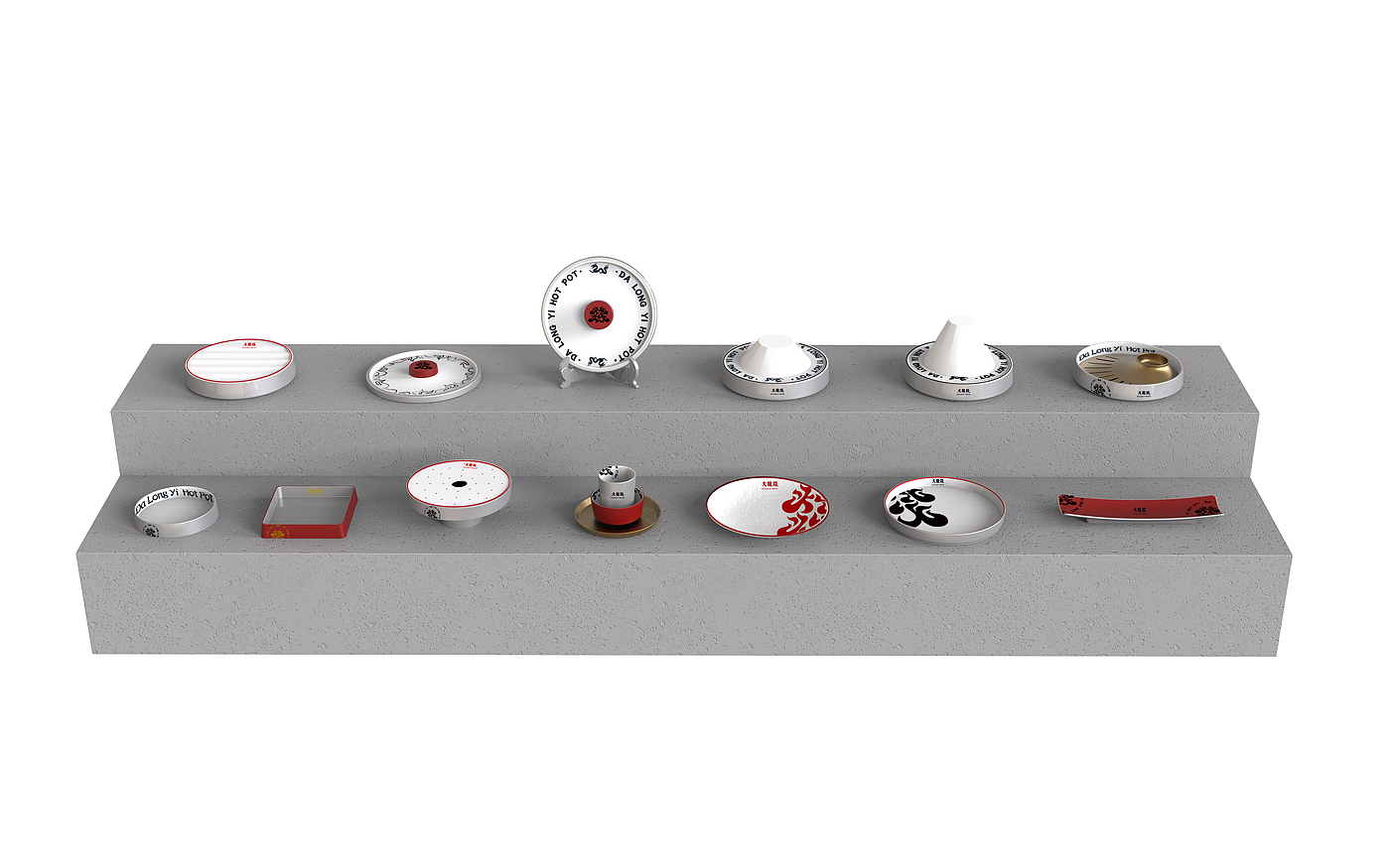 Hot pot tableware design, the whole case customization, the whole case upgrade，