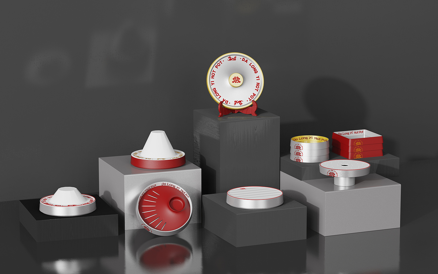 Hot pot tableware design, the whole case customization, the whole case upgrade，