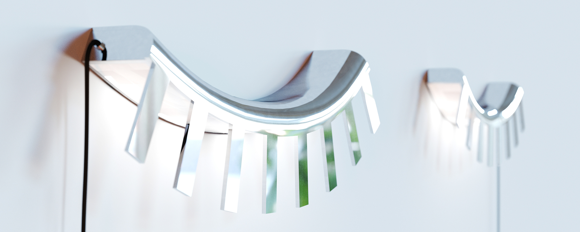 Wall lamp，Lamp design，black，