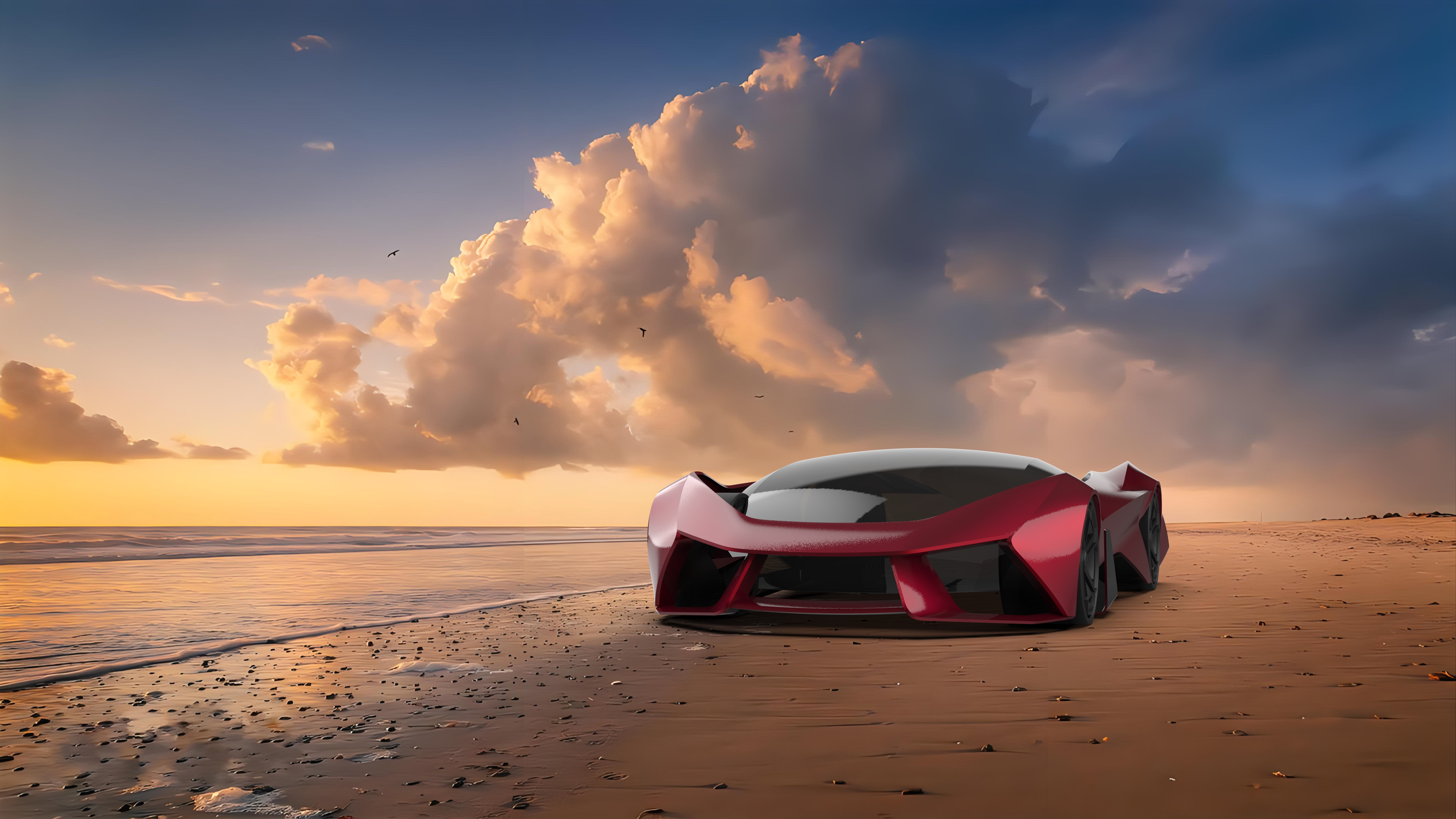 alias练习-兰博基尼概念车建模渲染