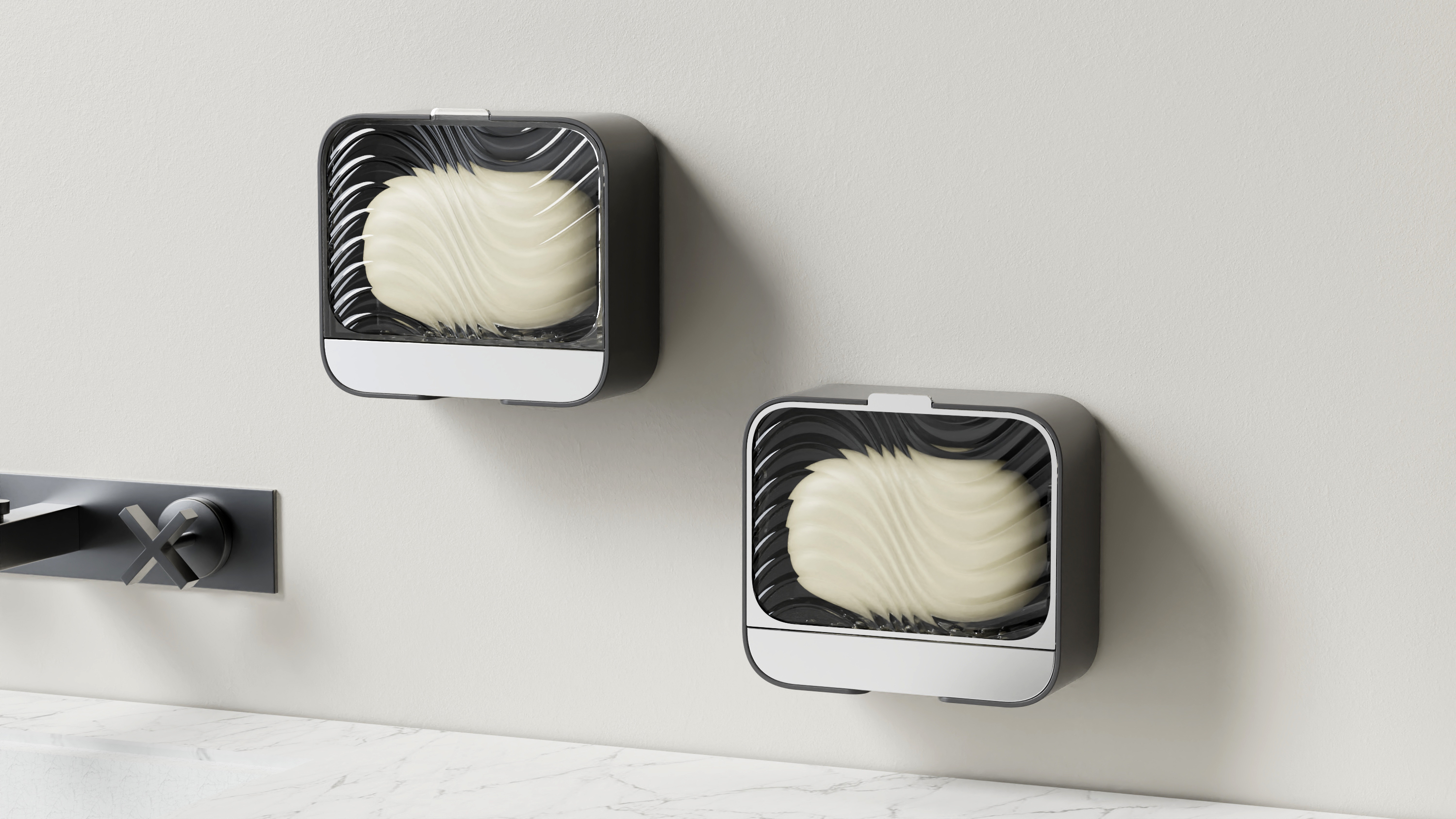 Drain soap box，Soap box，Closed soap box，Wall-mounted soap box，