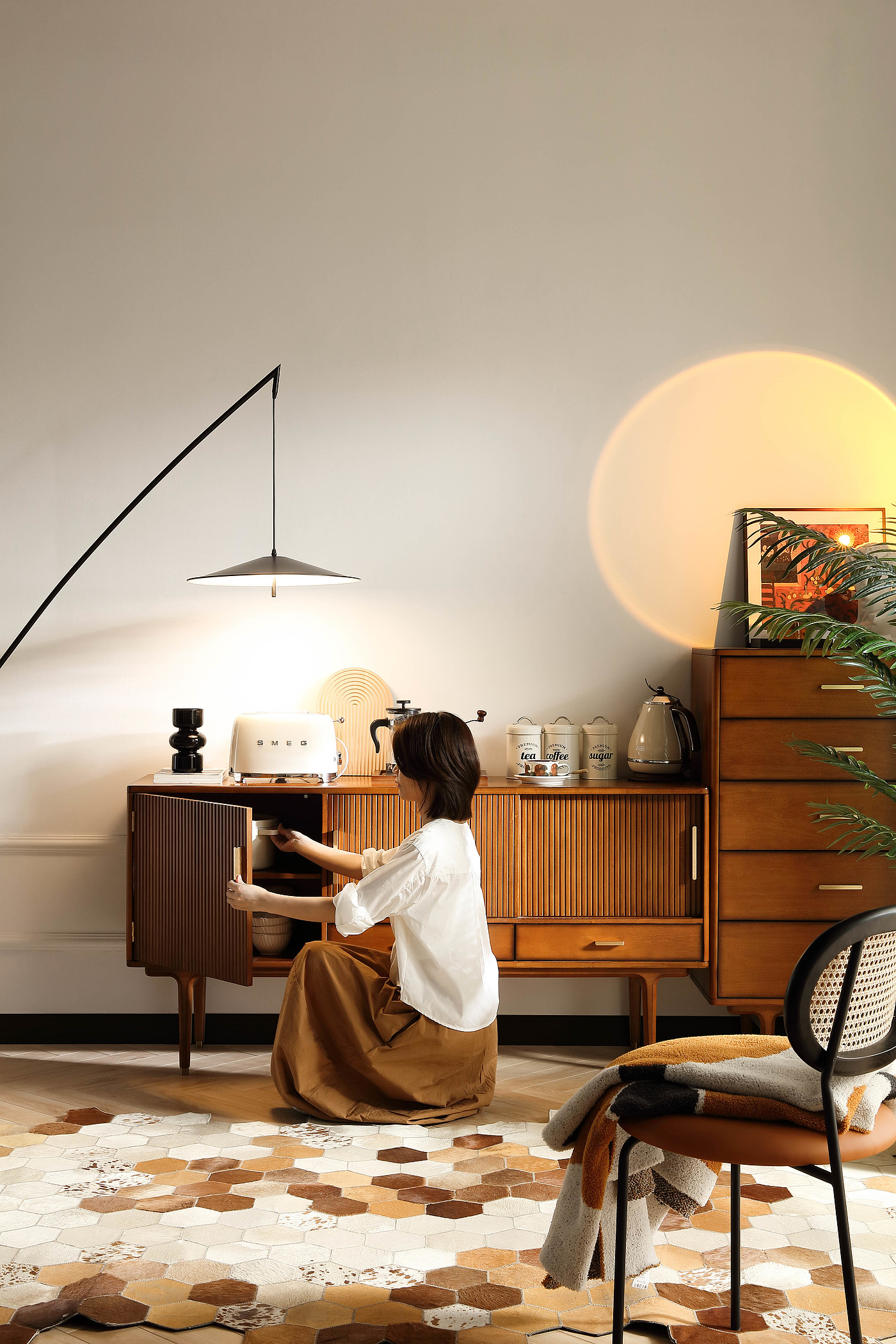 Vintage · Solid Wood · Sideboard，