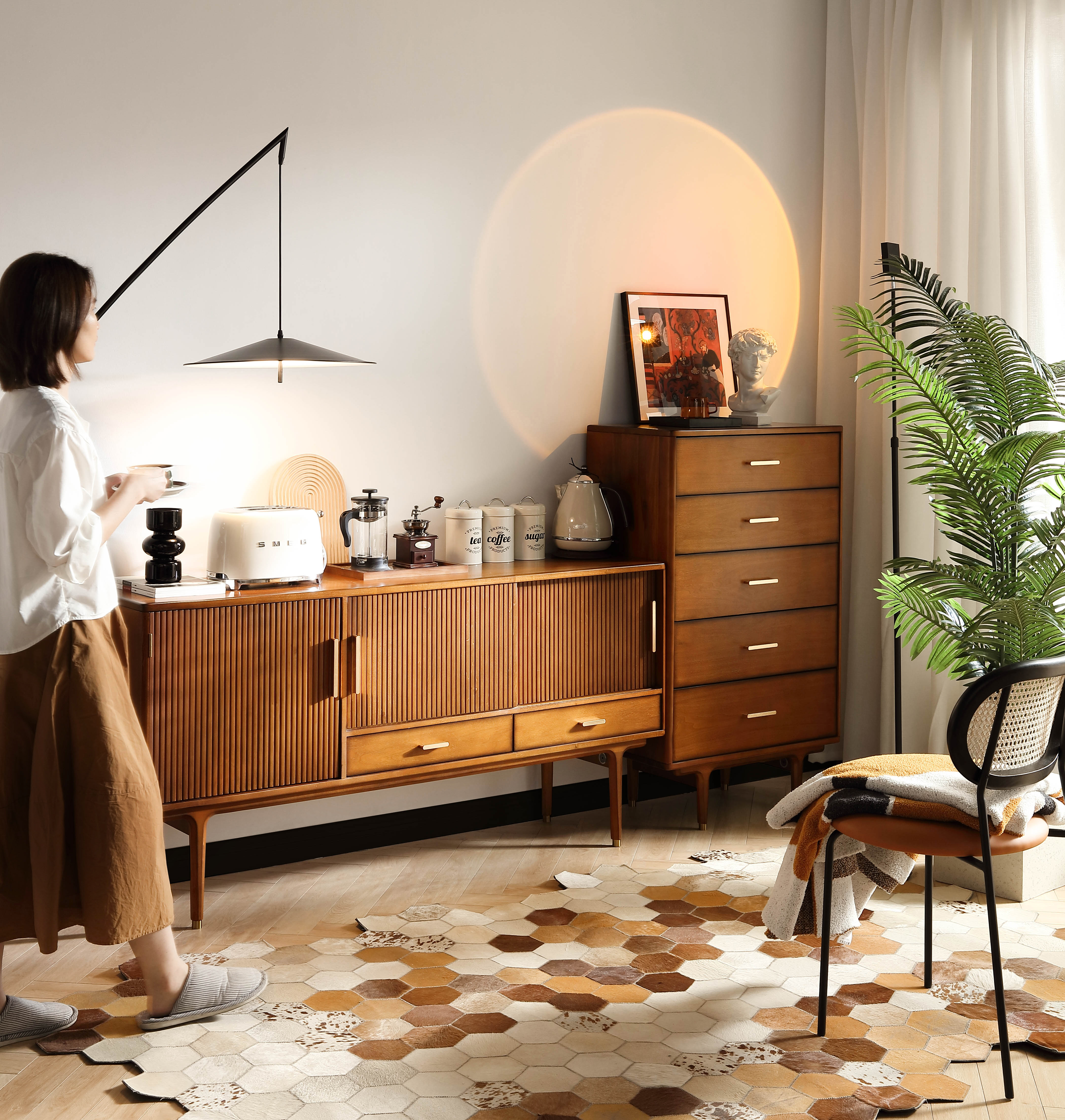 Vintage · Solid Wood · Sideboard，