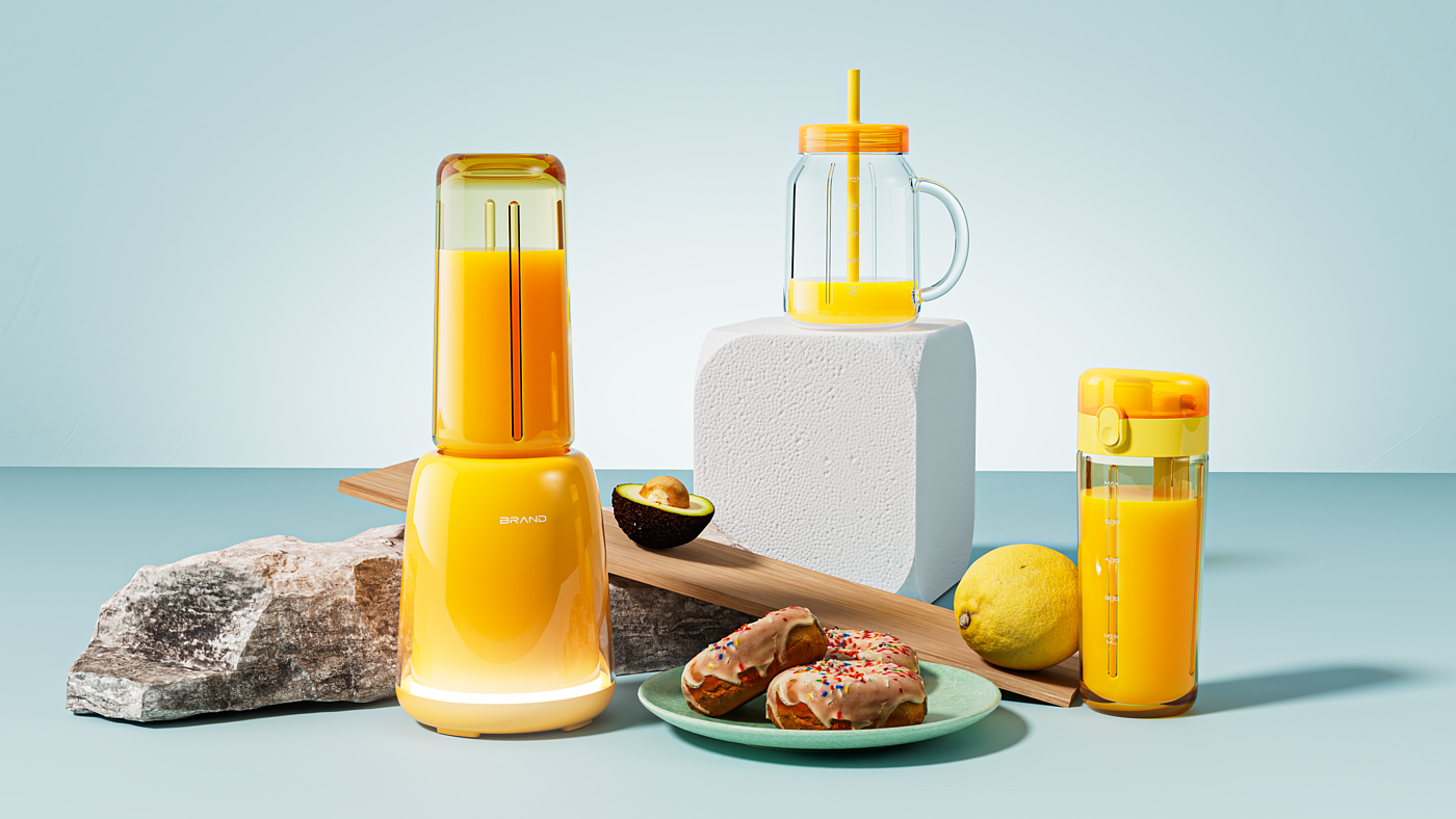 Juicer，small home appliances，Kitchen appliances，liquidizer，Portable，product design，industrial design，