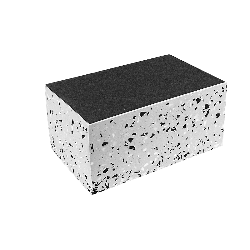Original design of concrete on the other side，Terrazzo products，Concrete terrazzo tissue box，industrial design，