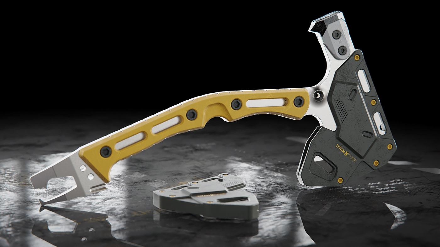 Modular Hatchet，industrial design，tool，originality，