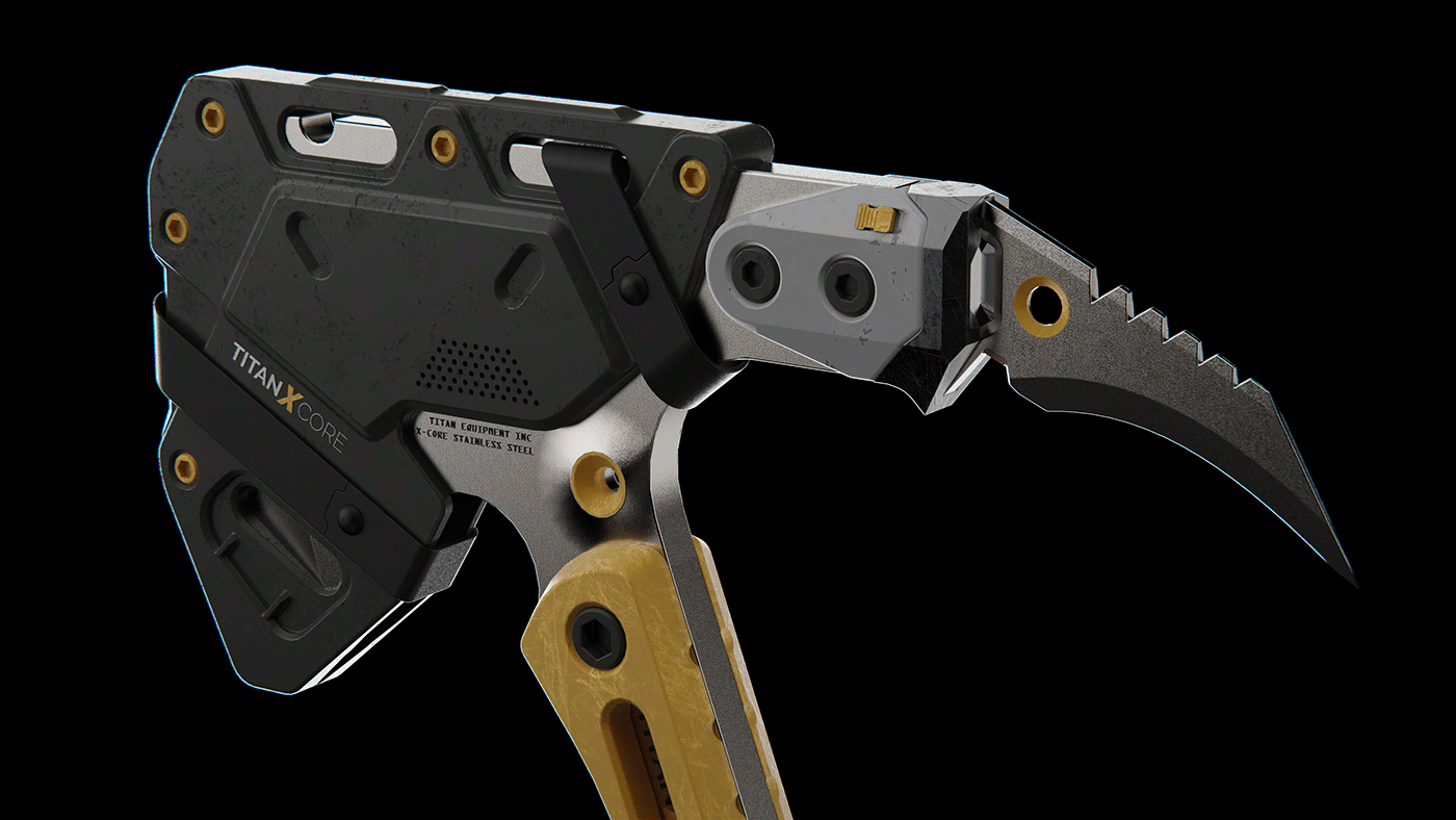 Modular Hatchet，industrial design，tool，originality，