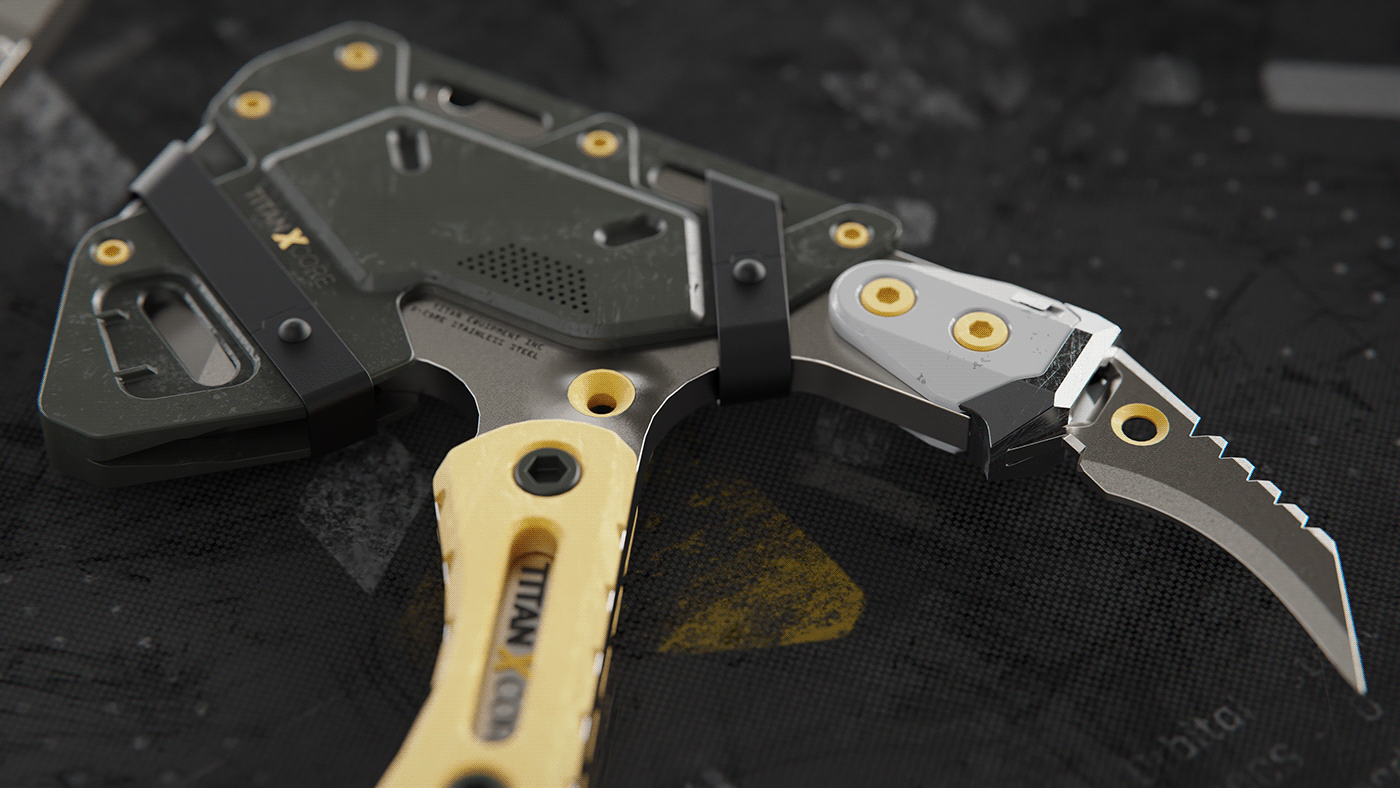 Modular Hatchet，industrial design，tool，originality，