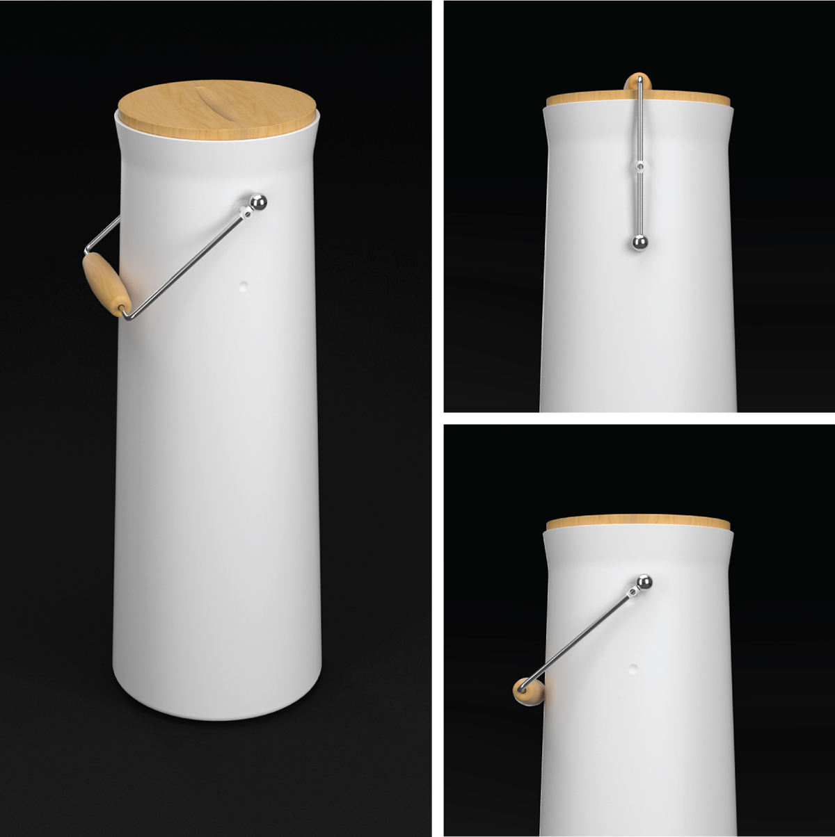 Boyer，coffee service，white，ceramics，