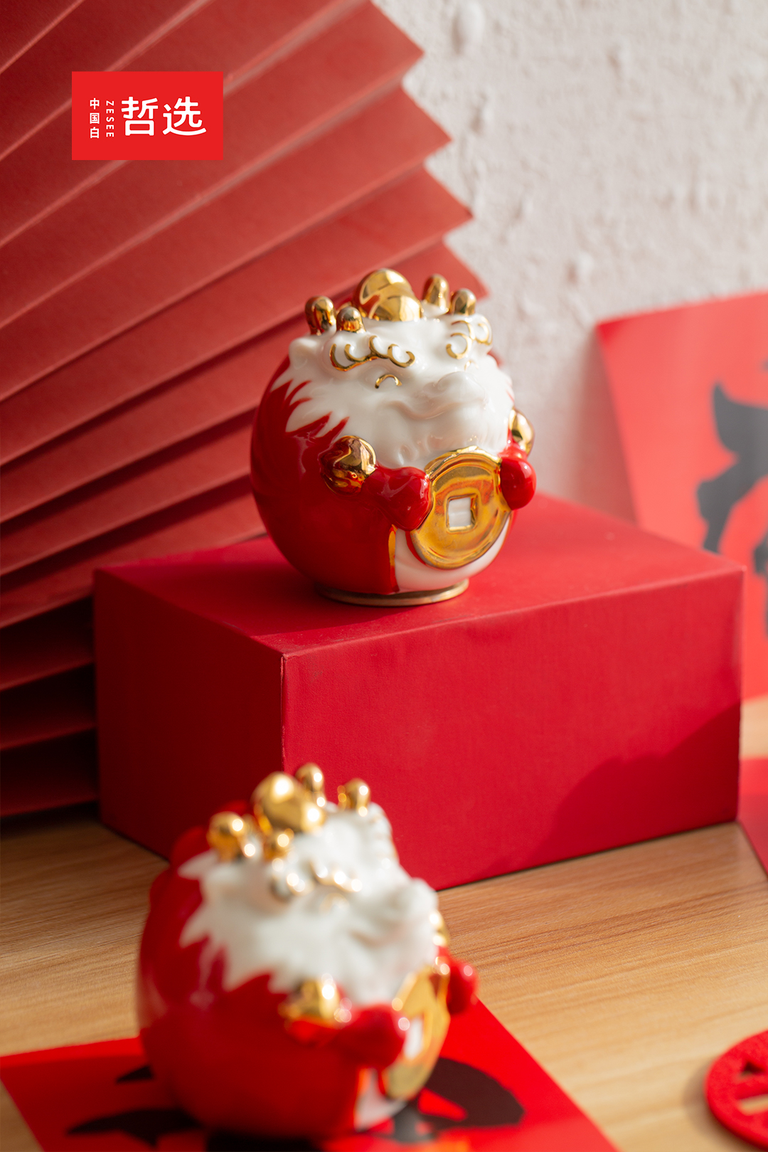 Year of the Dragon，mascot，the Chinese zodiac，Ornaments，Lucid，ceramics，Cultural creation，