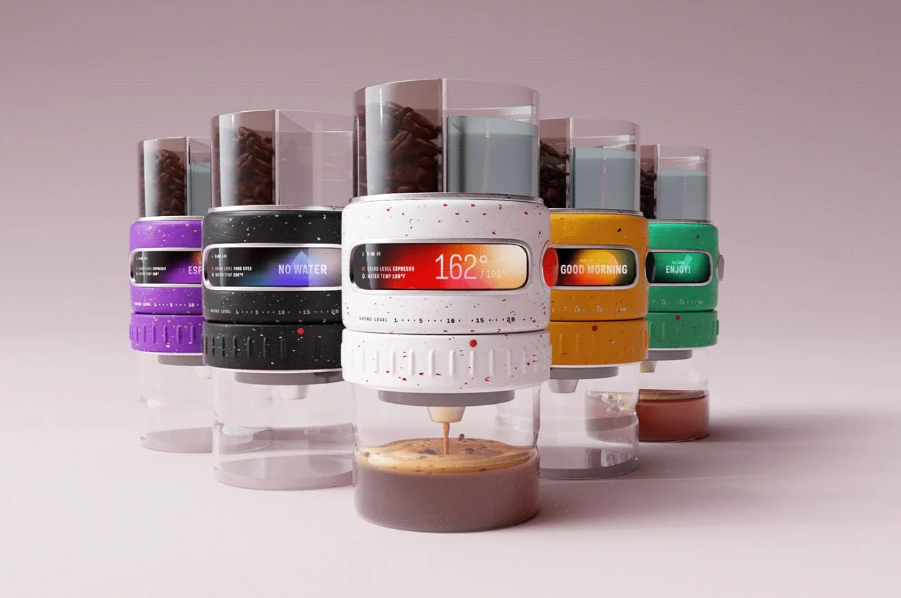 Coffee，Coffee machine，Design，product design，Coffee，Brewster，