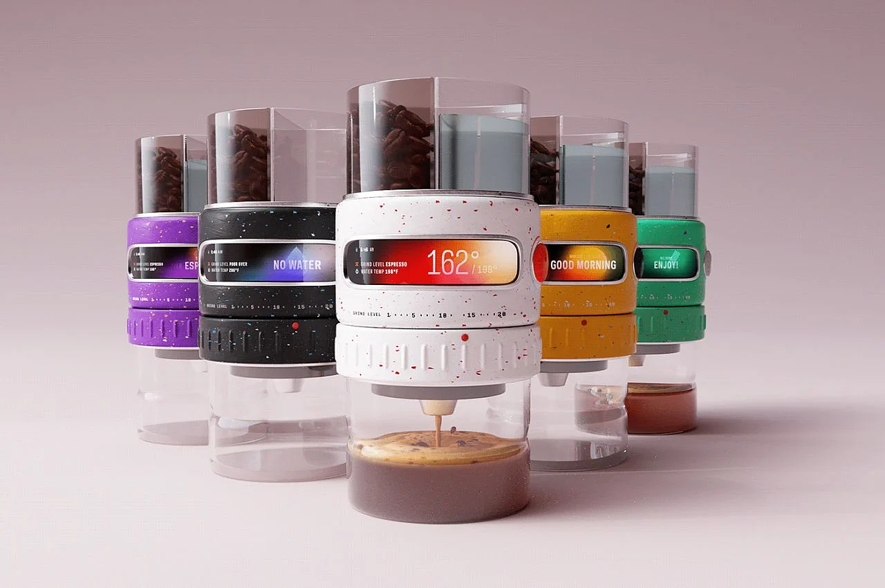 Coffee，Coffee machine，Design，product design，Coffee，Brewster，