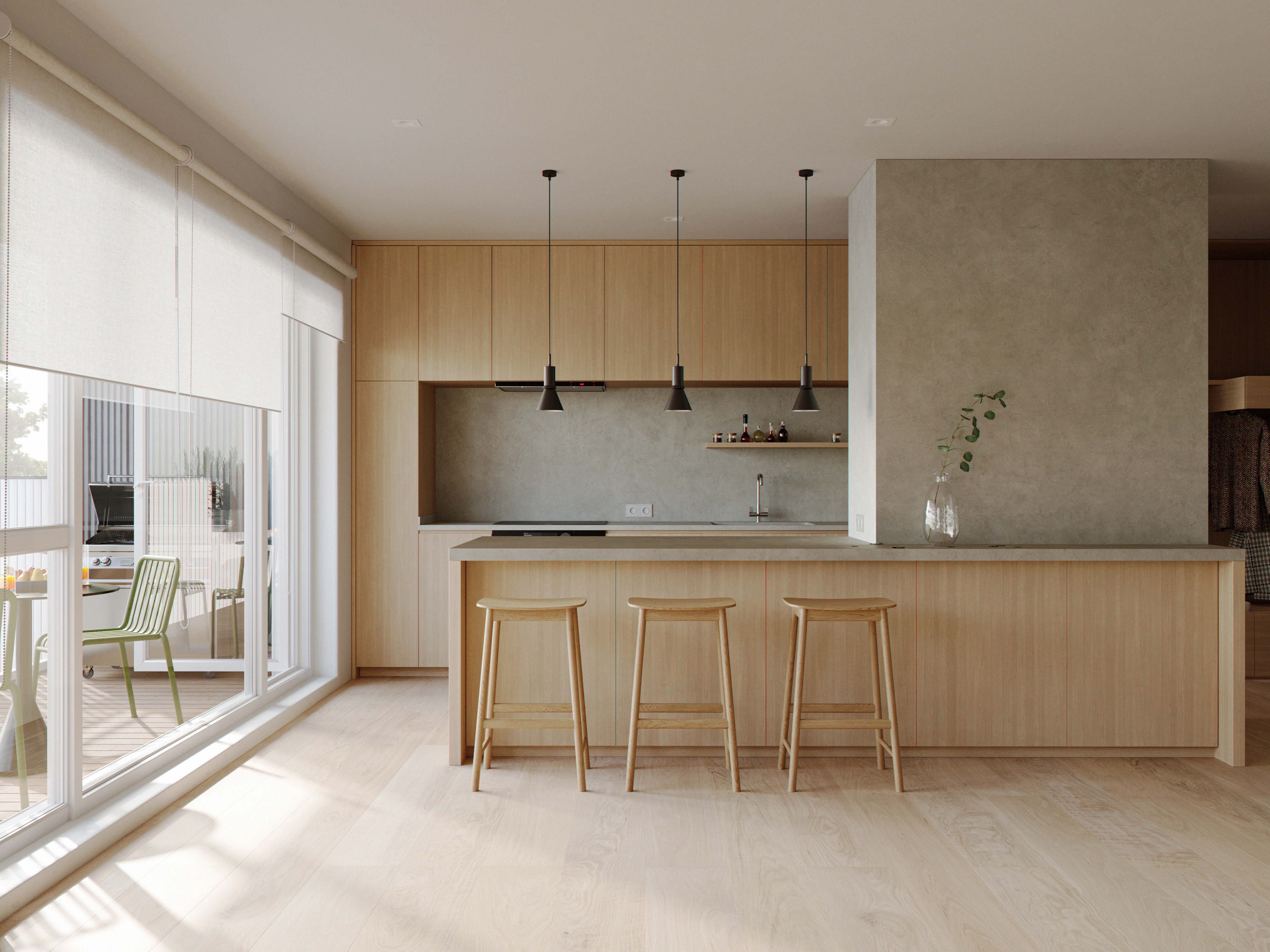 Architectural design，Apartment House，comfortable，cgi，