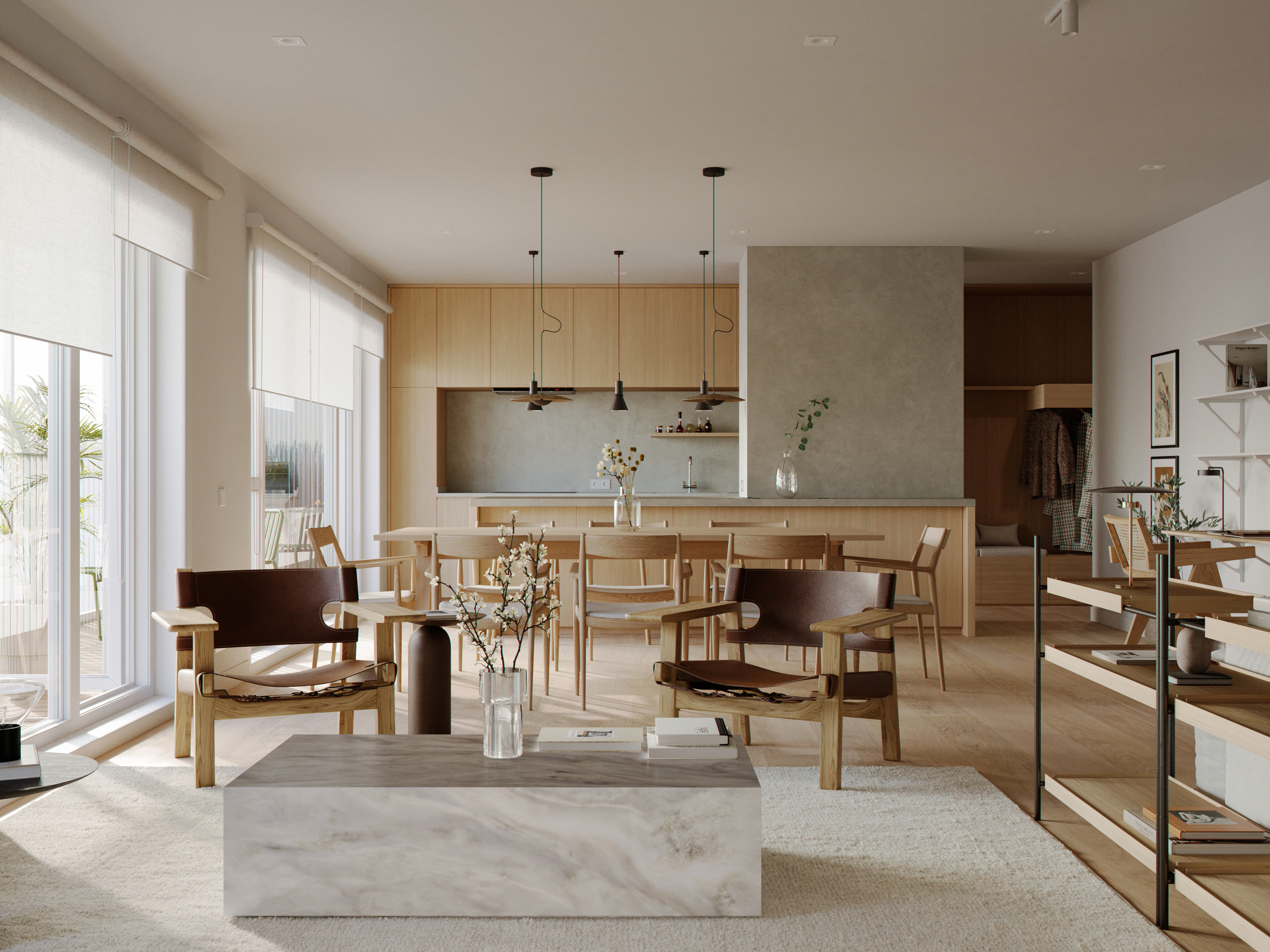 Architectural design，Apartment House，comfortable，cgi，