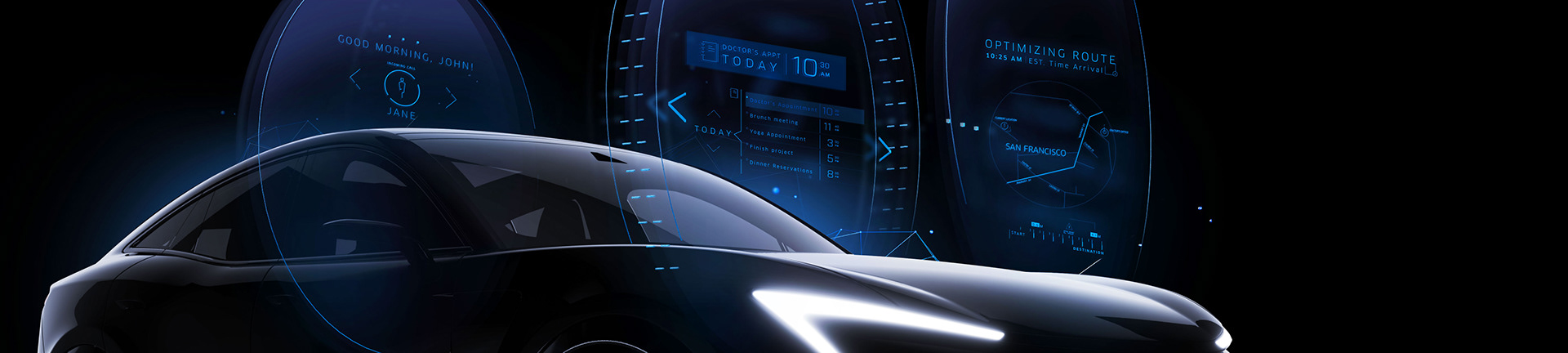 SF Motors，Electric vehicle design，3D modeling，