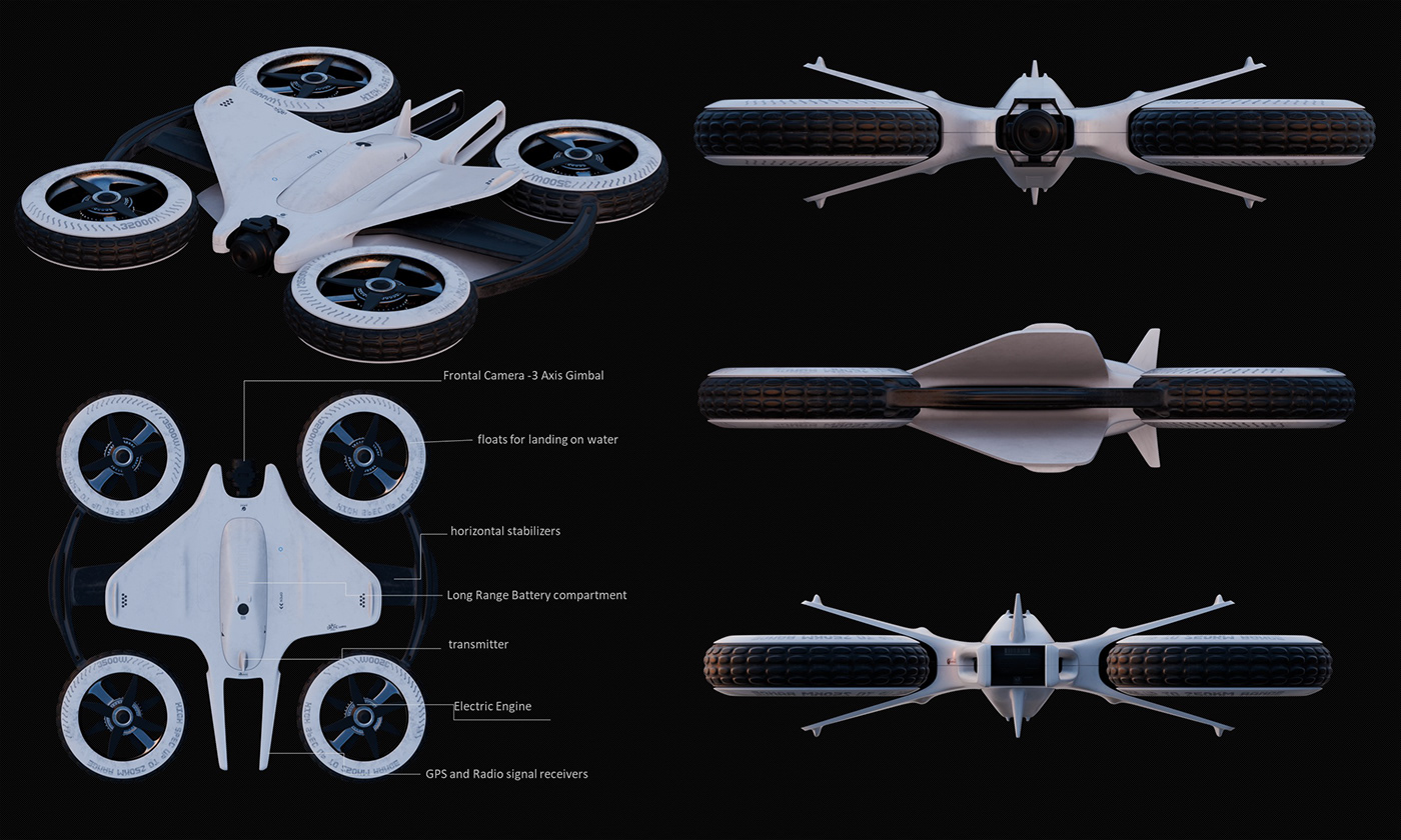 3D art，product design，Digital，UAV，