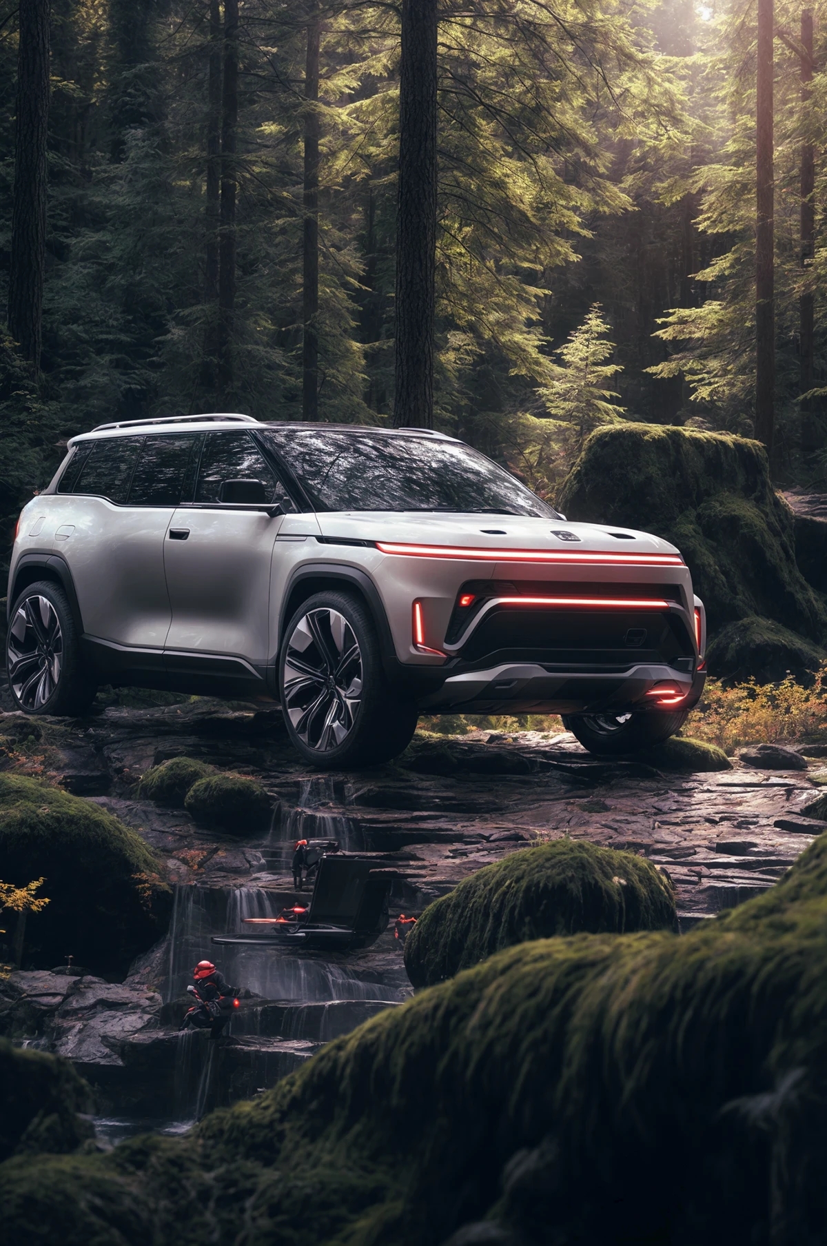 automobile，vehicle，conceptual design，Digital art，