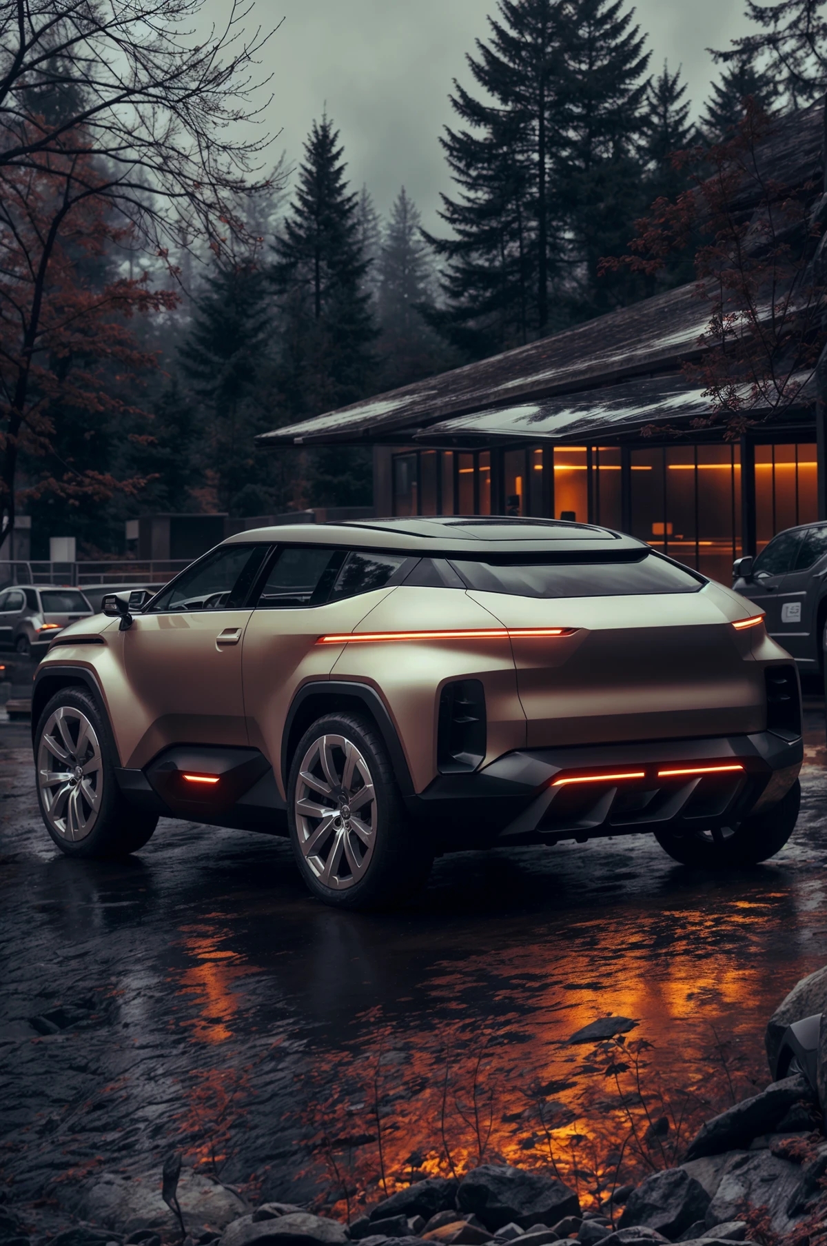 automobile，vehicle，conceptual design，Digital art，