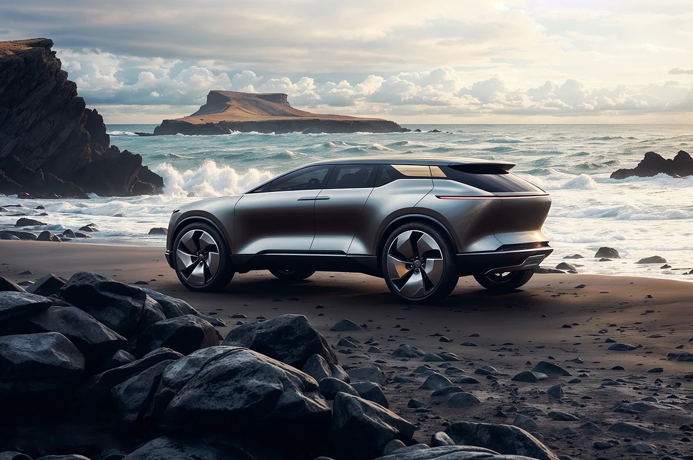 automobile，vehicle，conceptual design，Digital art，