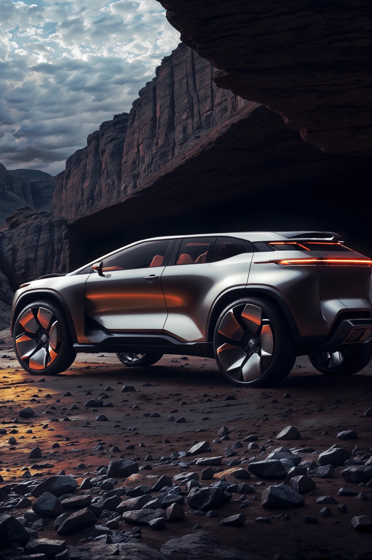 automobile，vehicle，conceptual design，Digital art，