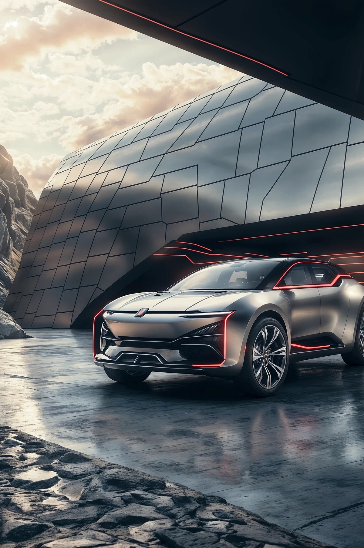 automobile，vehicle，conceptual design，Digital art，