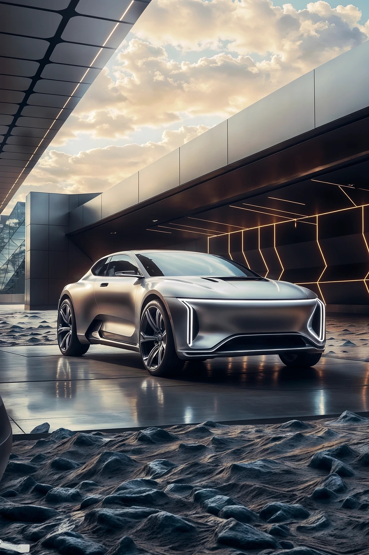 automobile，vehicle，conceptual design，Digital art，
