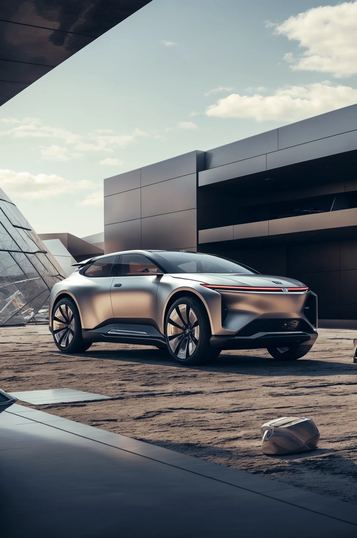 automobile，vehicle，conceptual design，Digital art，