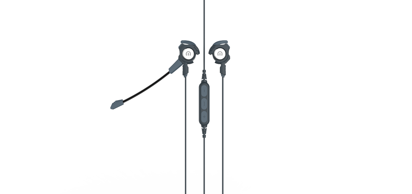 Headset, in ear, game, pluggable microphone，