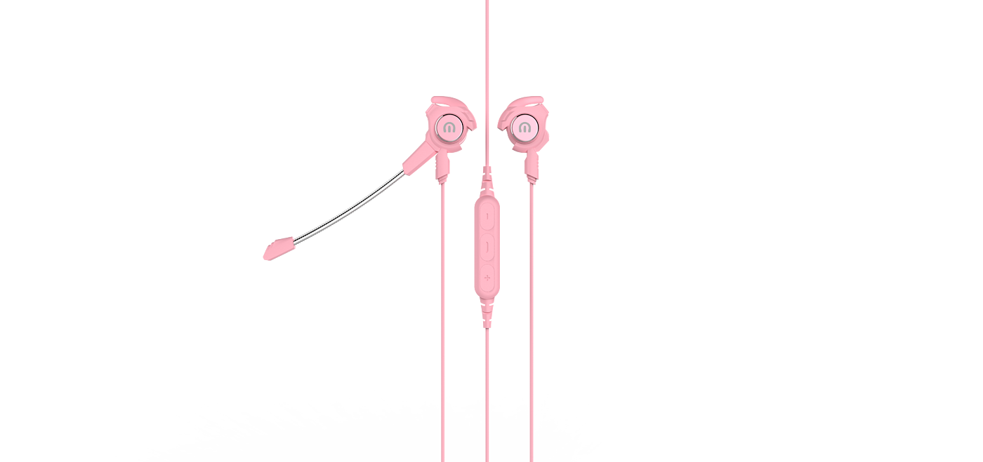 Headset, in ear, game, pluggable microphone，