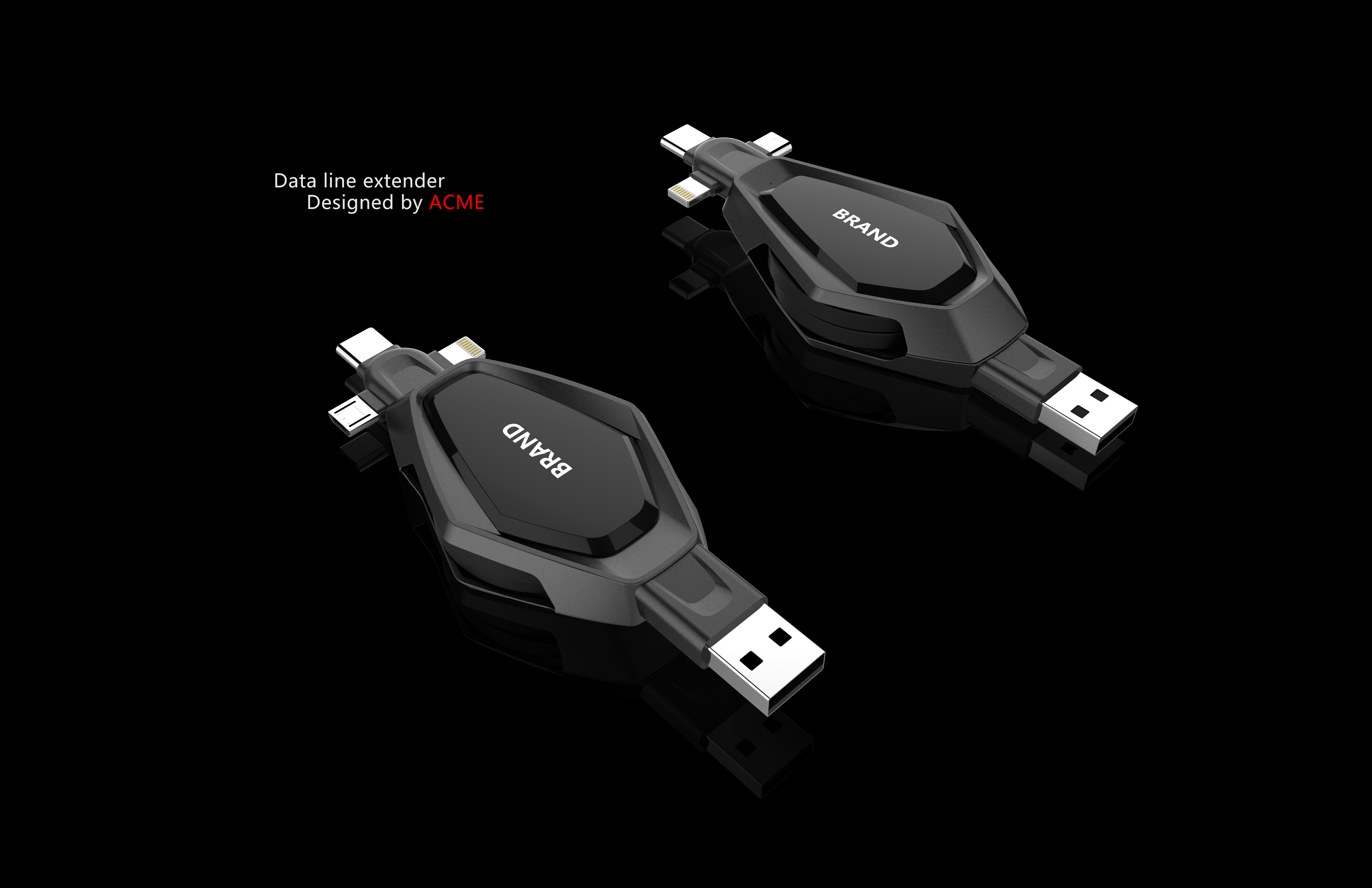 data line，Stretch，Digital accessories，Mobile Accessories，black，