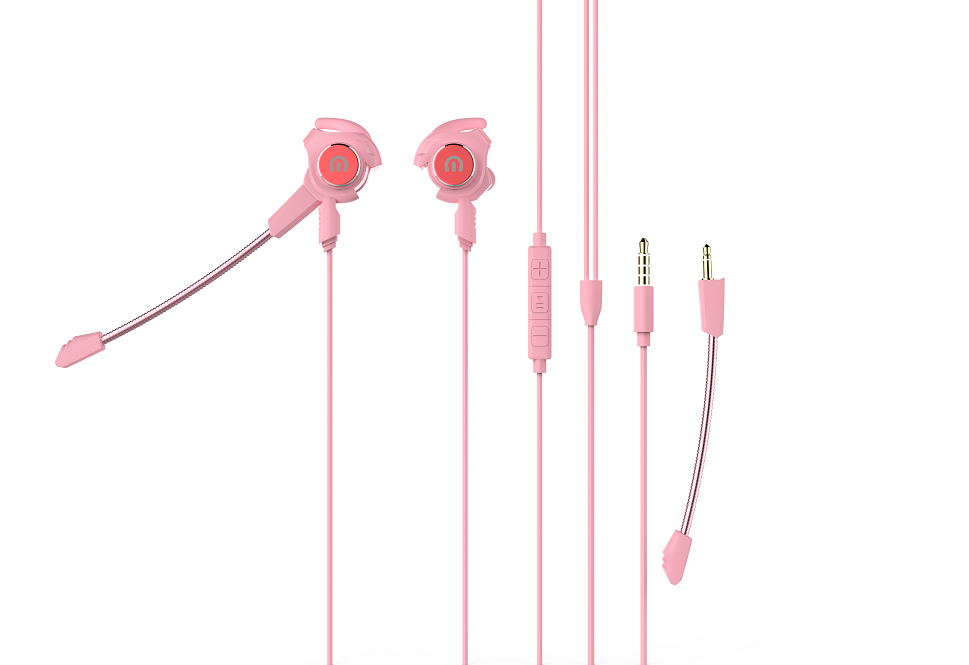Headset, in ear, game, pluggable microphone，