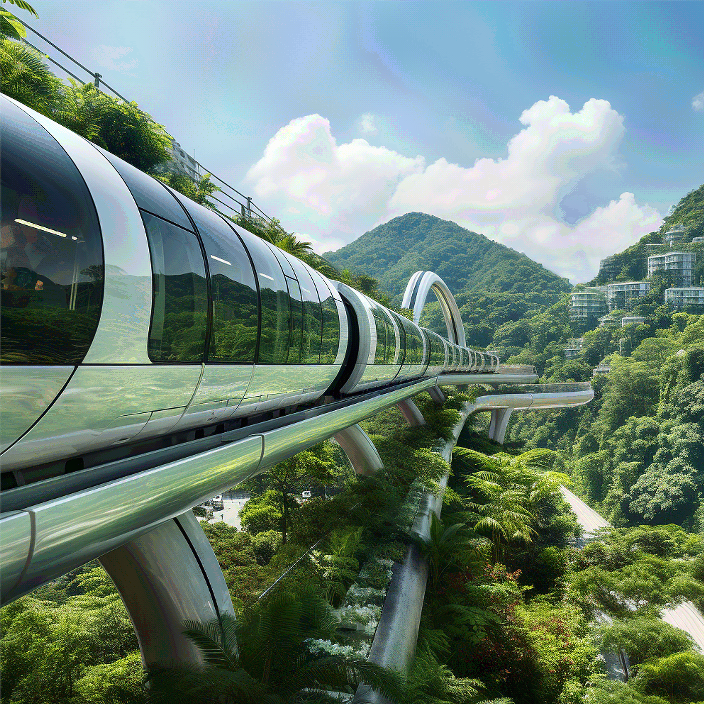 vehicle，Monorail train，HK Monorail，conceptual design，