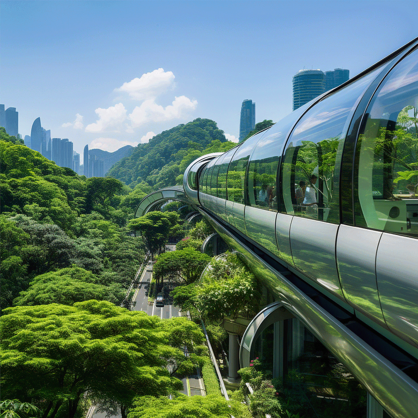 vehicle，Monorail train，HK Monorail，conceptual design，