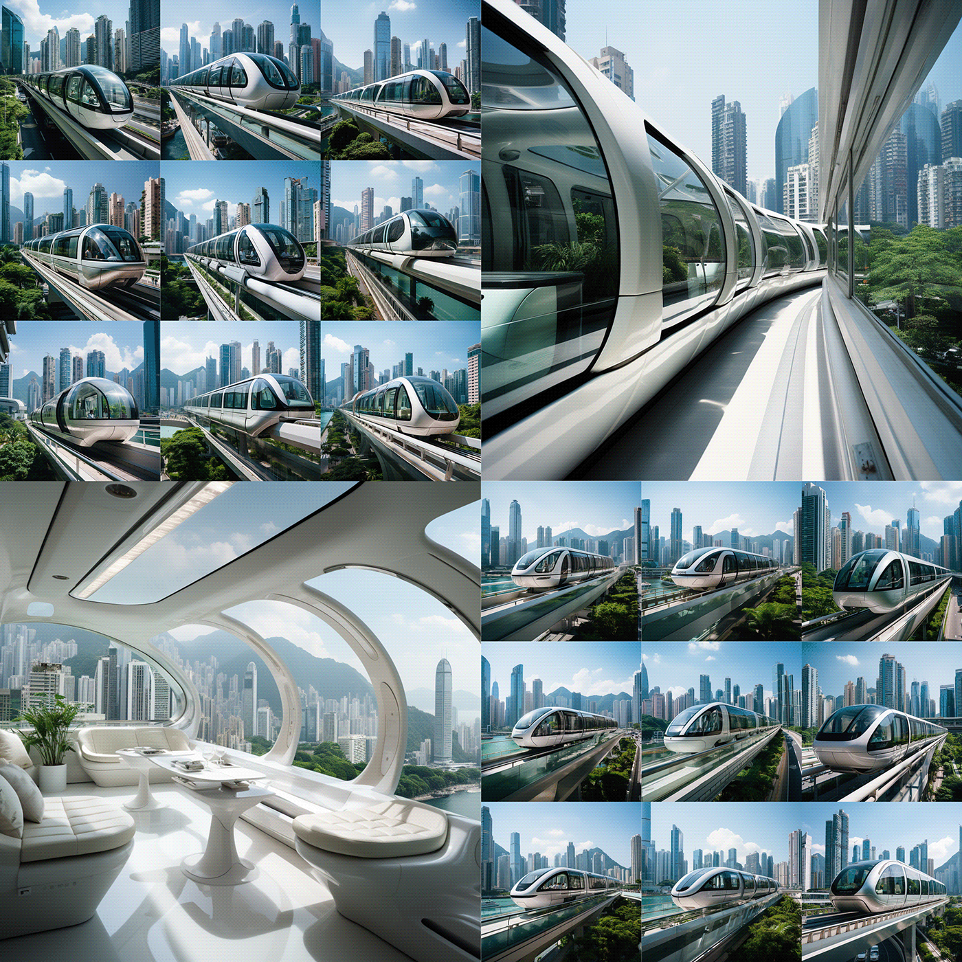 vehicle，Monorail train，HK Monorail，conceptual design，
