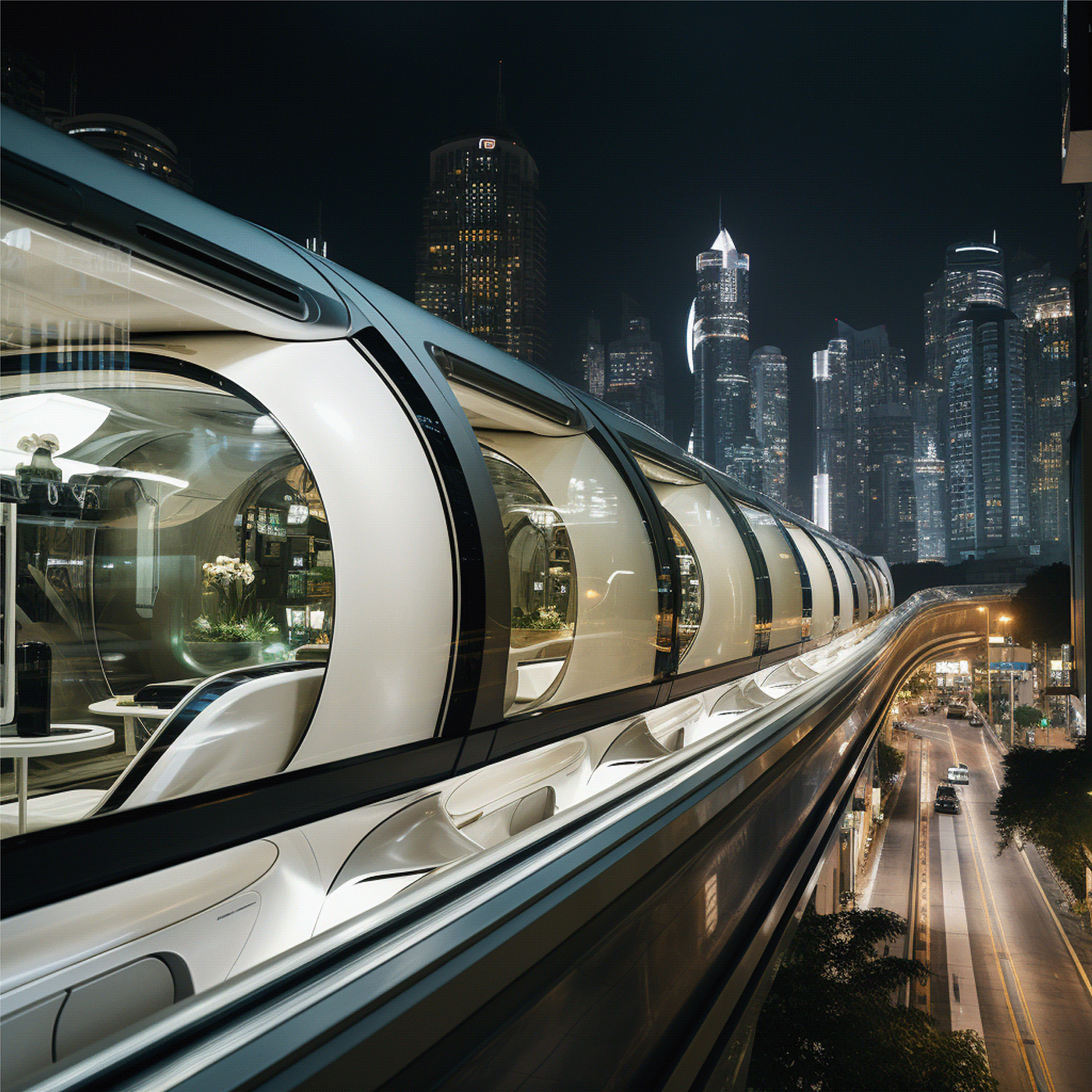 vehicle，Monorail train，HK Monorail，conceptual design，