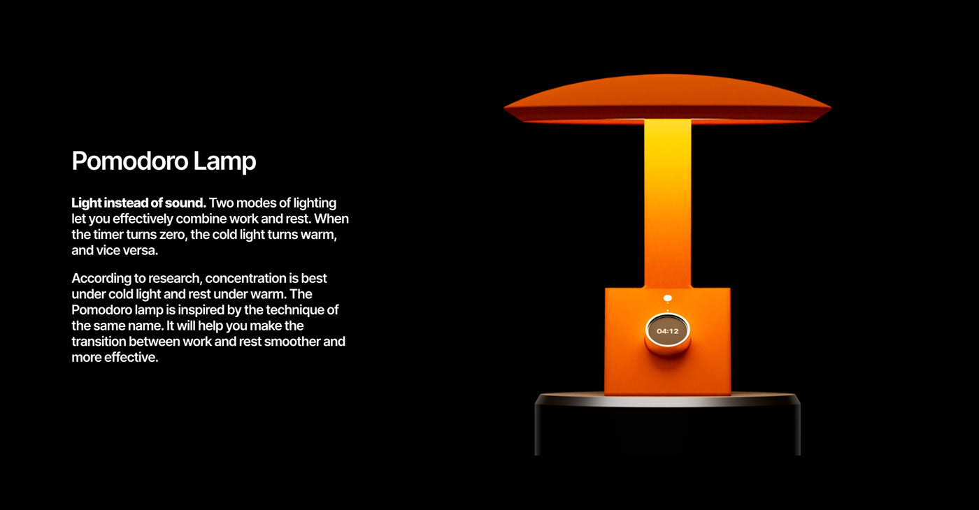 Desk lamp，lamps and lanterns，Lighting tools，Pomodoro Lamp，