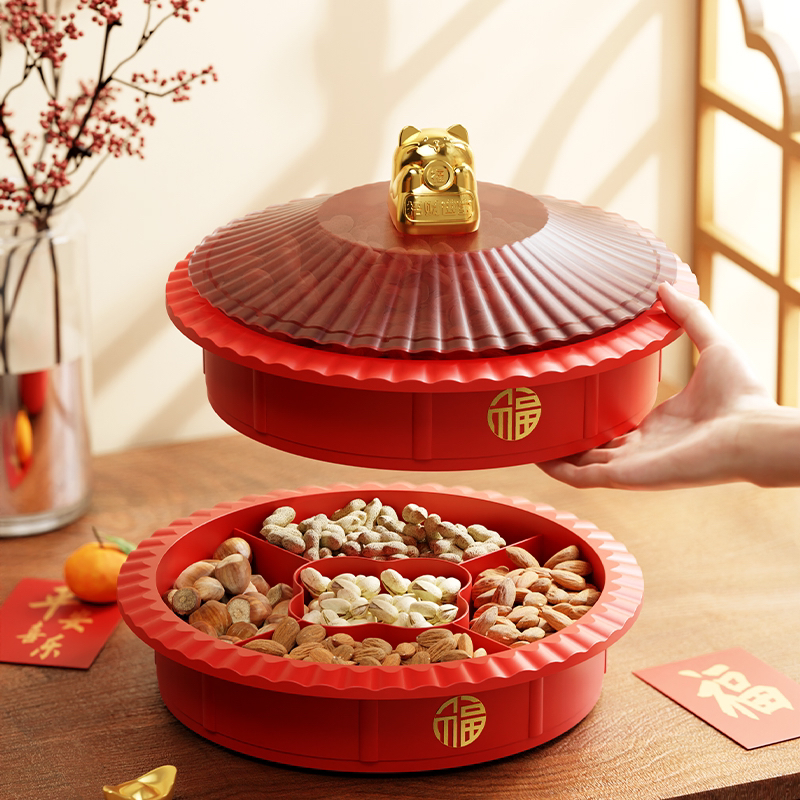 National tide，Candy tray，Candy box，Multi-layer candy box，Rotating candy box，