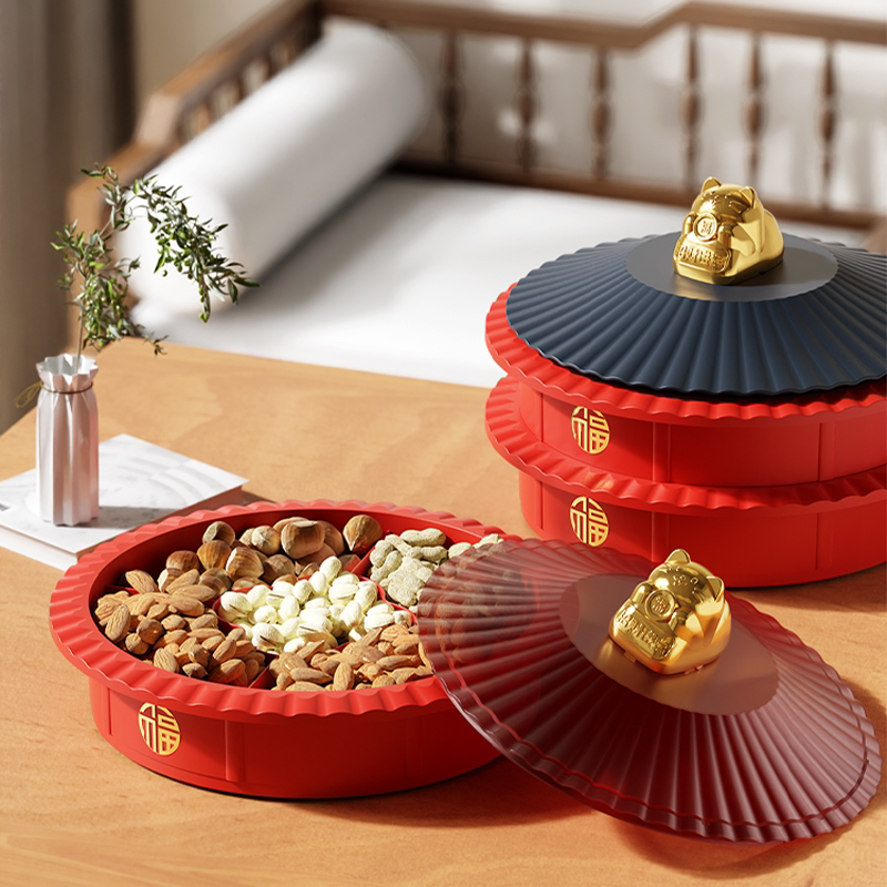 National tide，Candy tray，Candy box，Multi-layer candy box，Rotating candy box，