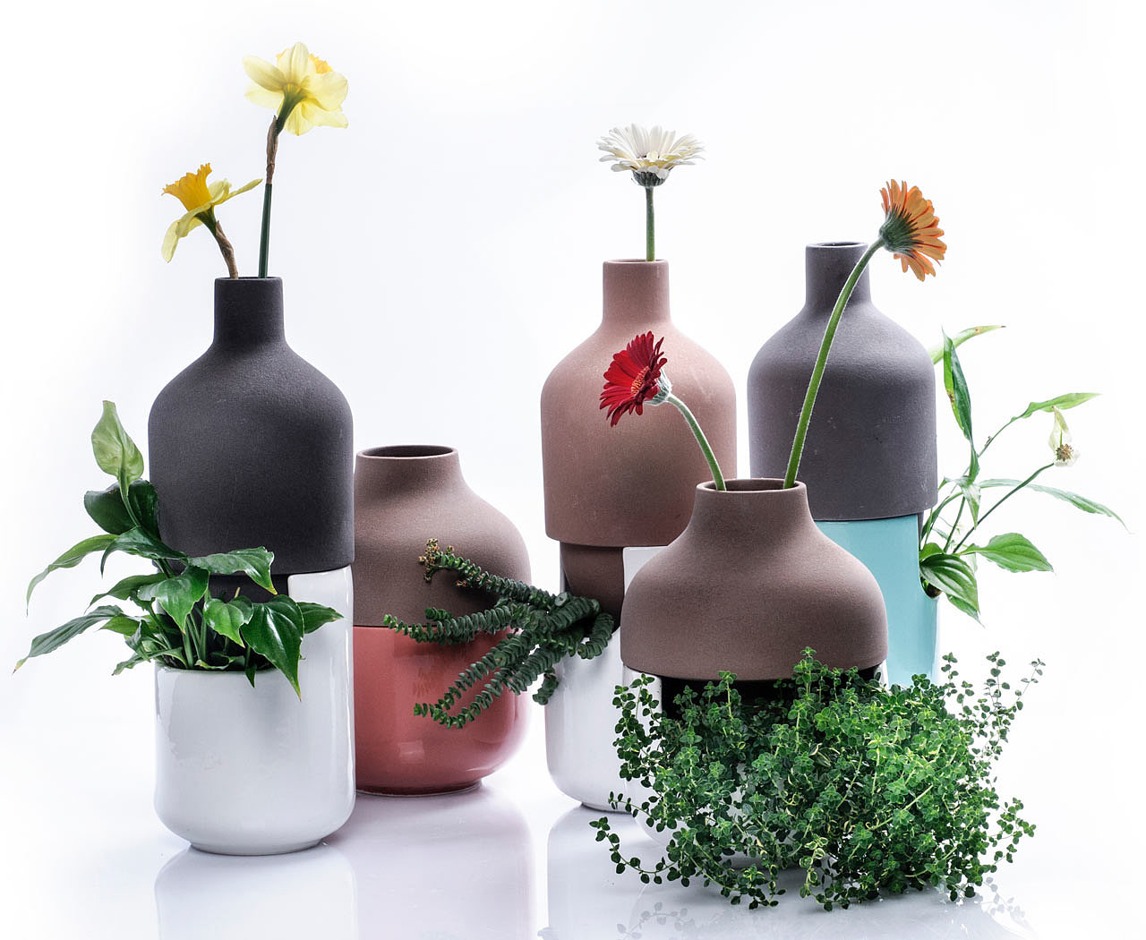 pottery clay，ceramics，Combined vase，storage box，Receive，Wall decoration，Wood and glass，deer，Antlers，decorate，bionics，flower arrangement，vase，Floral apparatus，