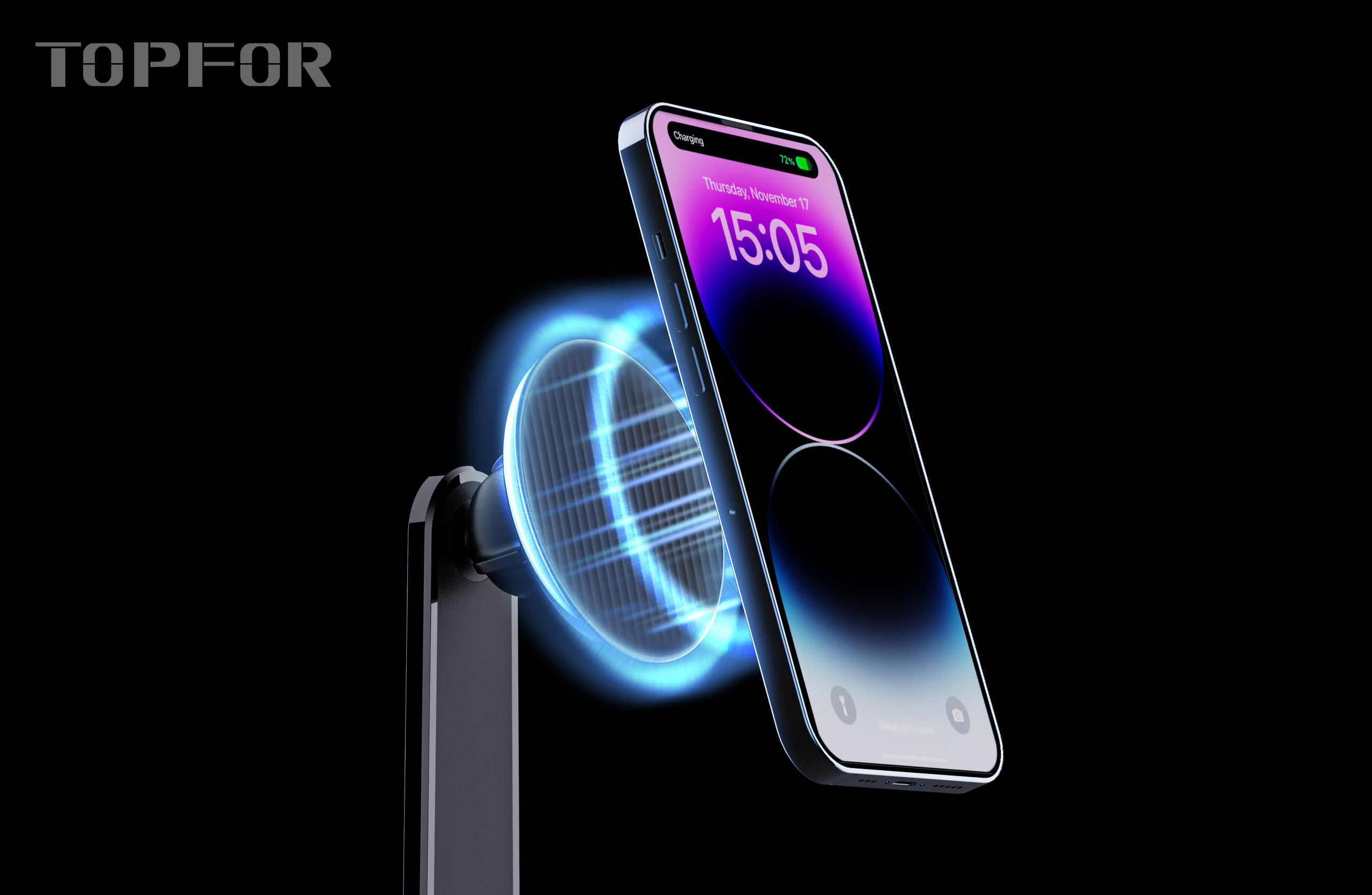 Car charger, wireless charger, car, light effect,，