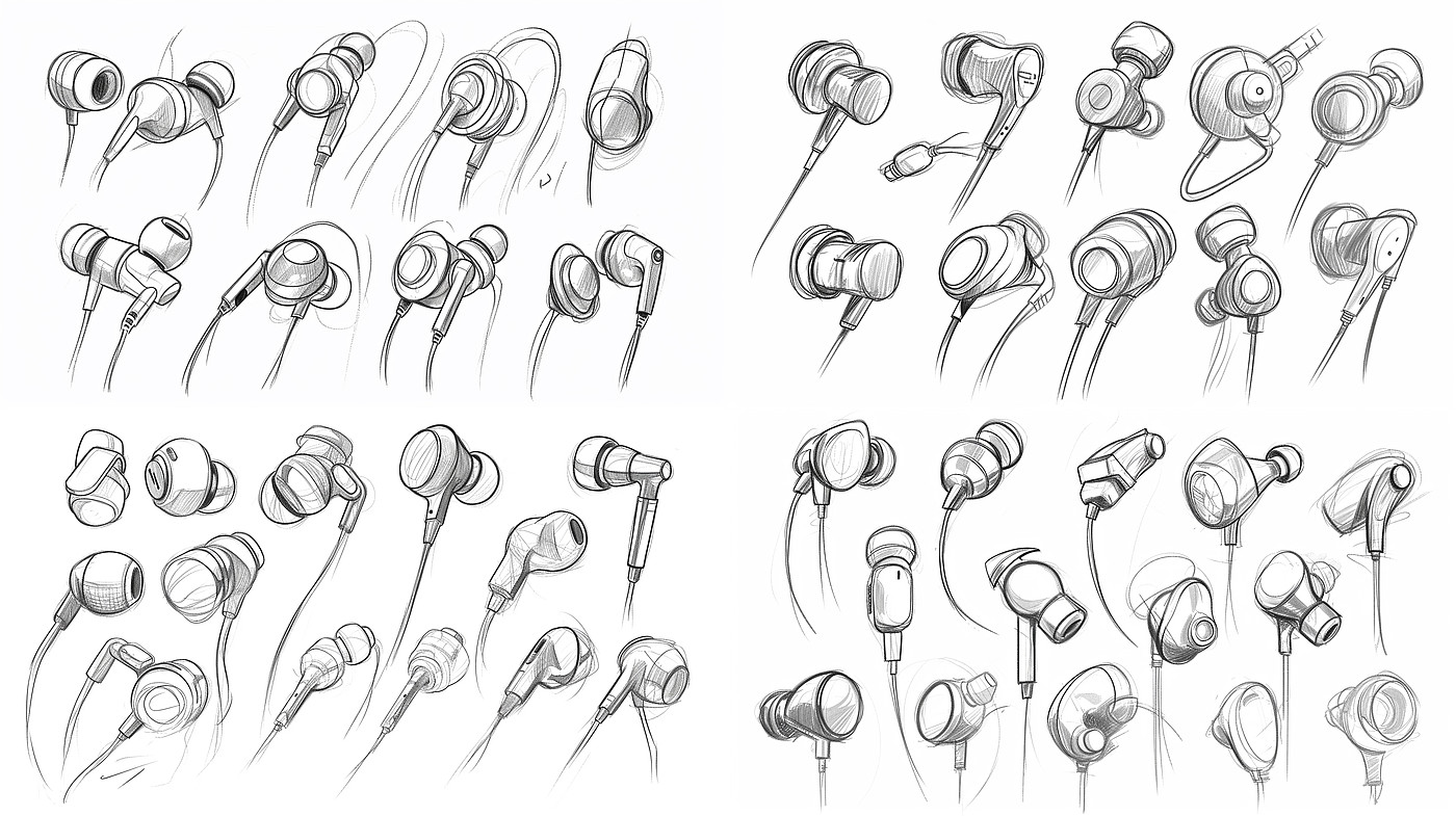 industrial design，AI Assisted，product，sketch，