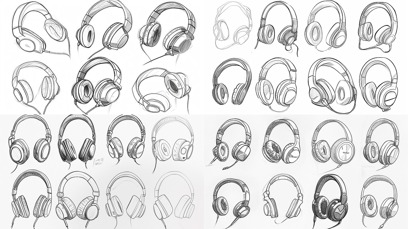 industrial design，AI Assisted，product，sketch，